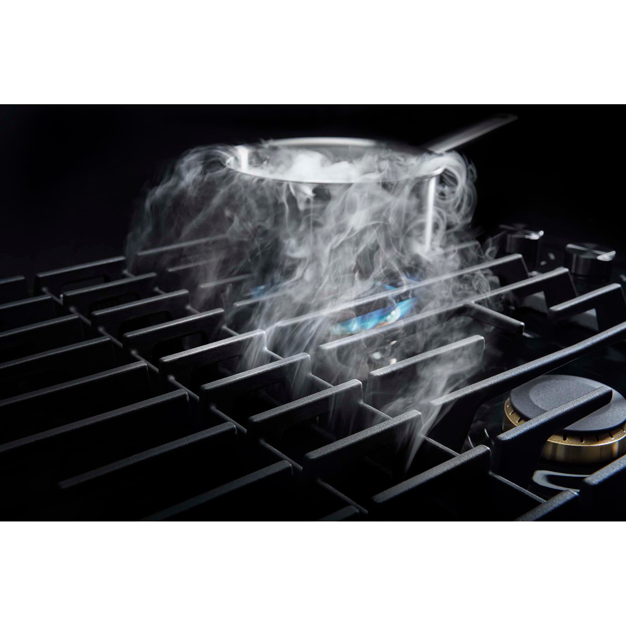 JennAir 30 in. 4-Burner Natural Gas Cooktop with Downdraft & Power Burner - Black, , hires