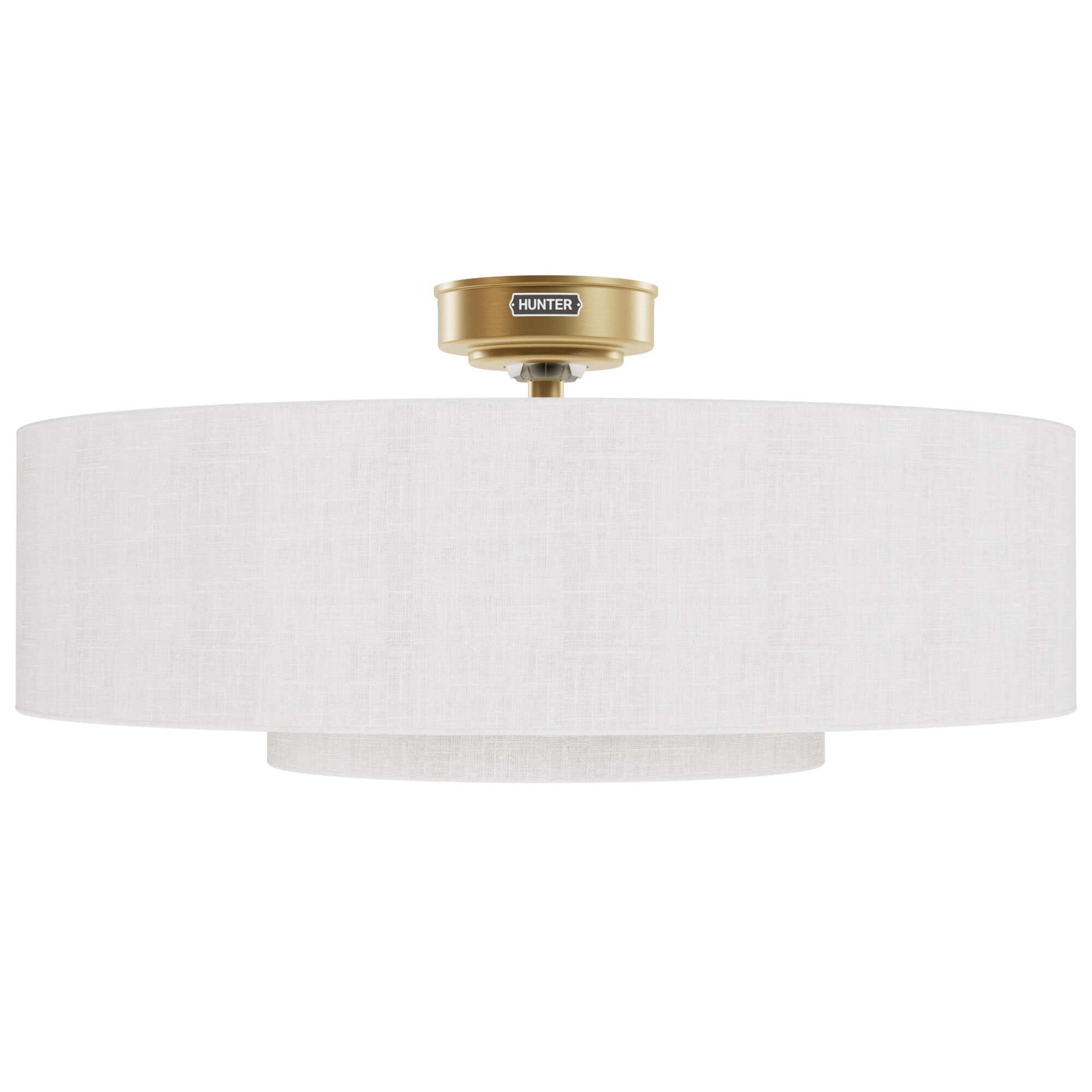 Hunter Jasmine Roth Brookside 30" Fandelier with LED Light and Remote - Fresh White, Fresh White, hires