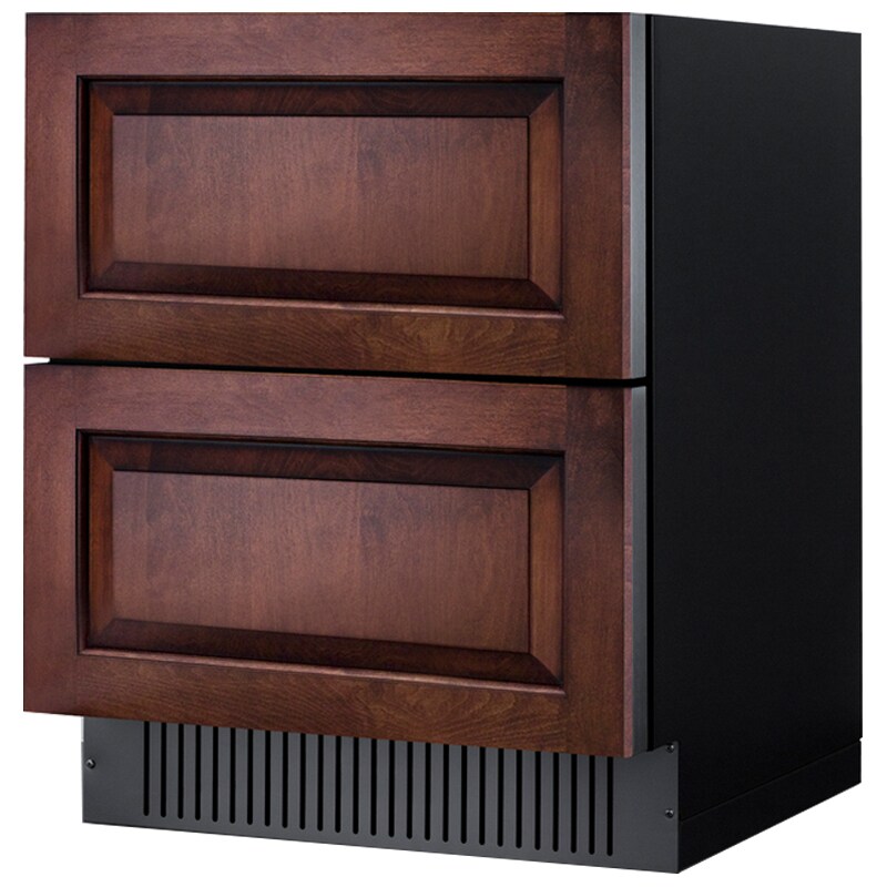 Summit 27 in. 4.8 cu. ft. Outdoor Double Refrigerator Drawers - Custom Panel Ready, , hires