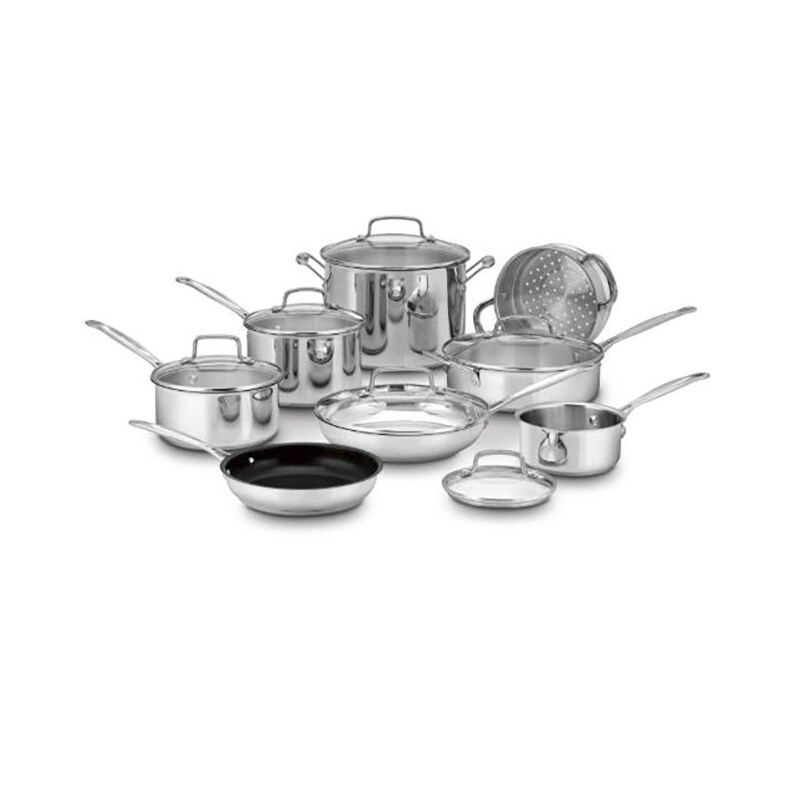 Cuisinart Chef's Classic Stainless 14-Piece Set - Stainless Steel, , hires