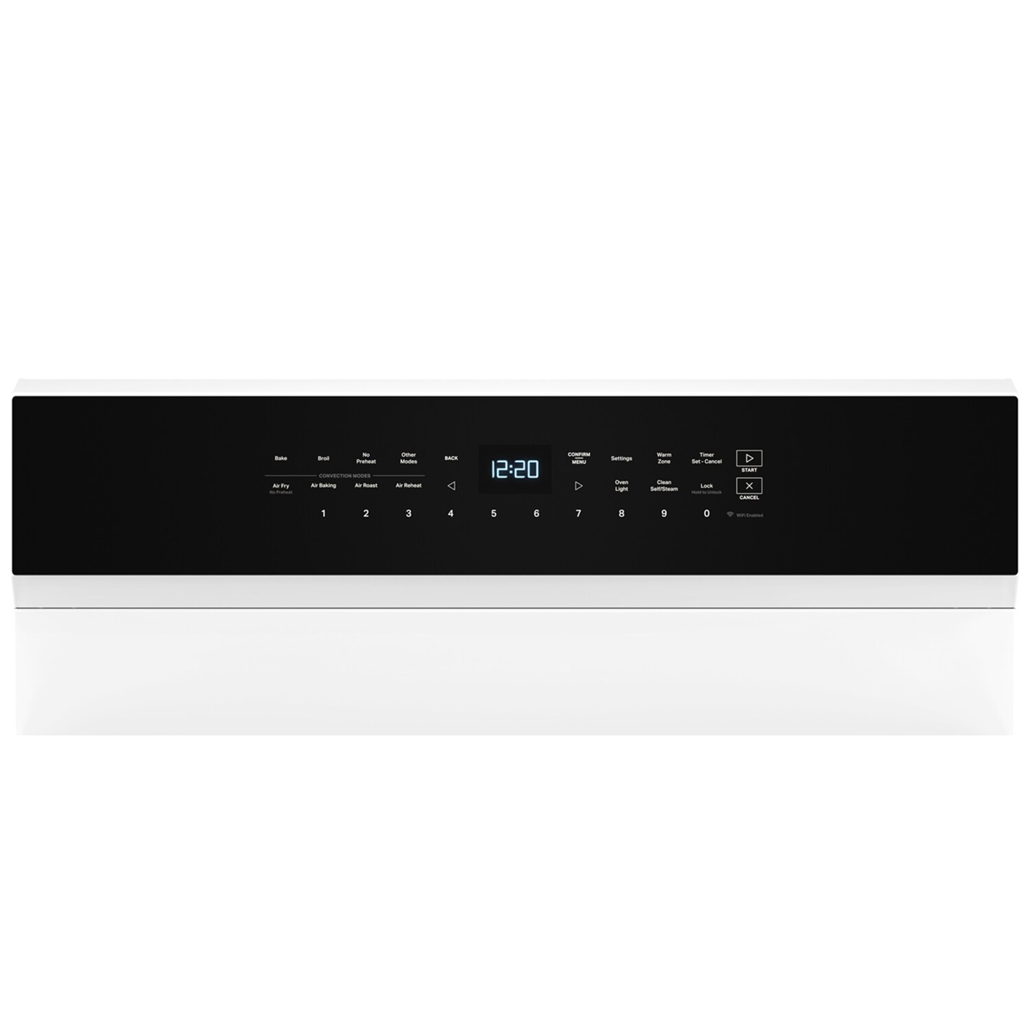 Whirlpool 30 in. 5.3 cu. ft. Smart Air Fry True European Convection Electric Range with Radiant Burners - White, White, hires