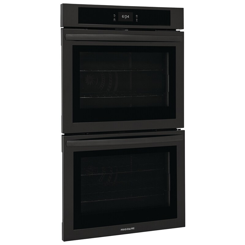 Frigidaire 30 in. 10.6 cu. ft. Top Control Electric Double Wall Oven with Standard Convection - Black, Black, hires