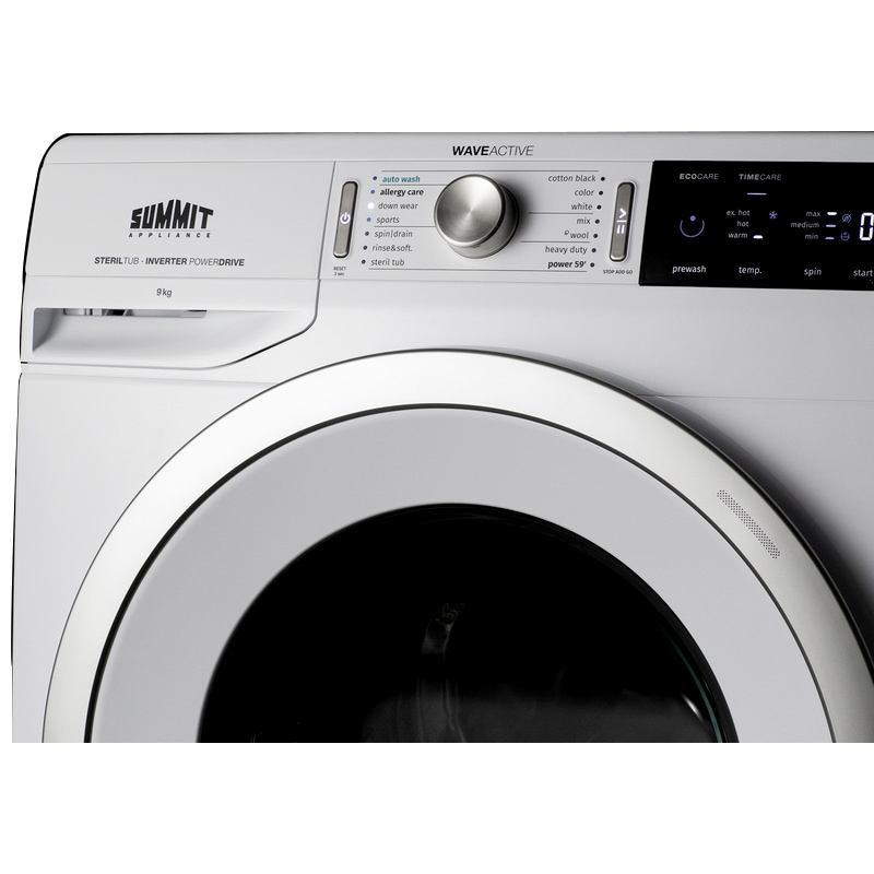 Summit 24 in. 2.3 cu. ft. Stackable Front Load Washer - White, , hires