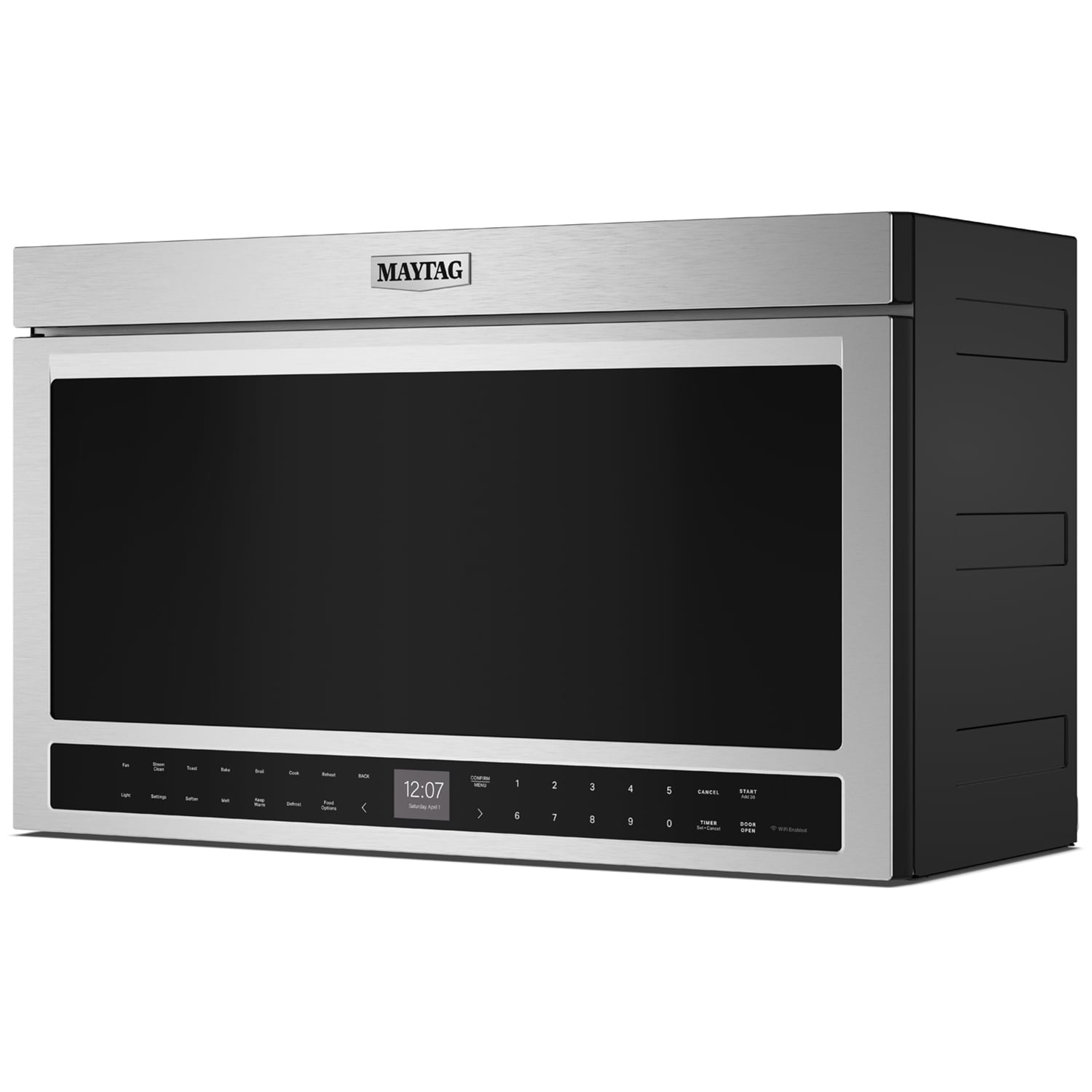 Maytag 30 in. 1.1 cu. ft. 950W Smart Over-the-Range Microwave with 400 CFM & Sensor Cooking - Stainless Steel, , hires