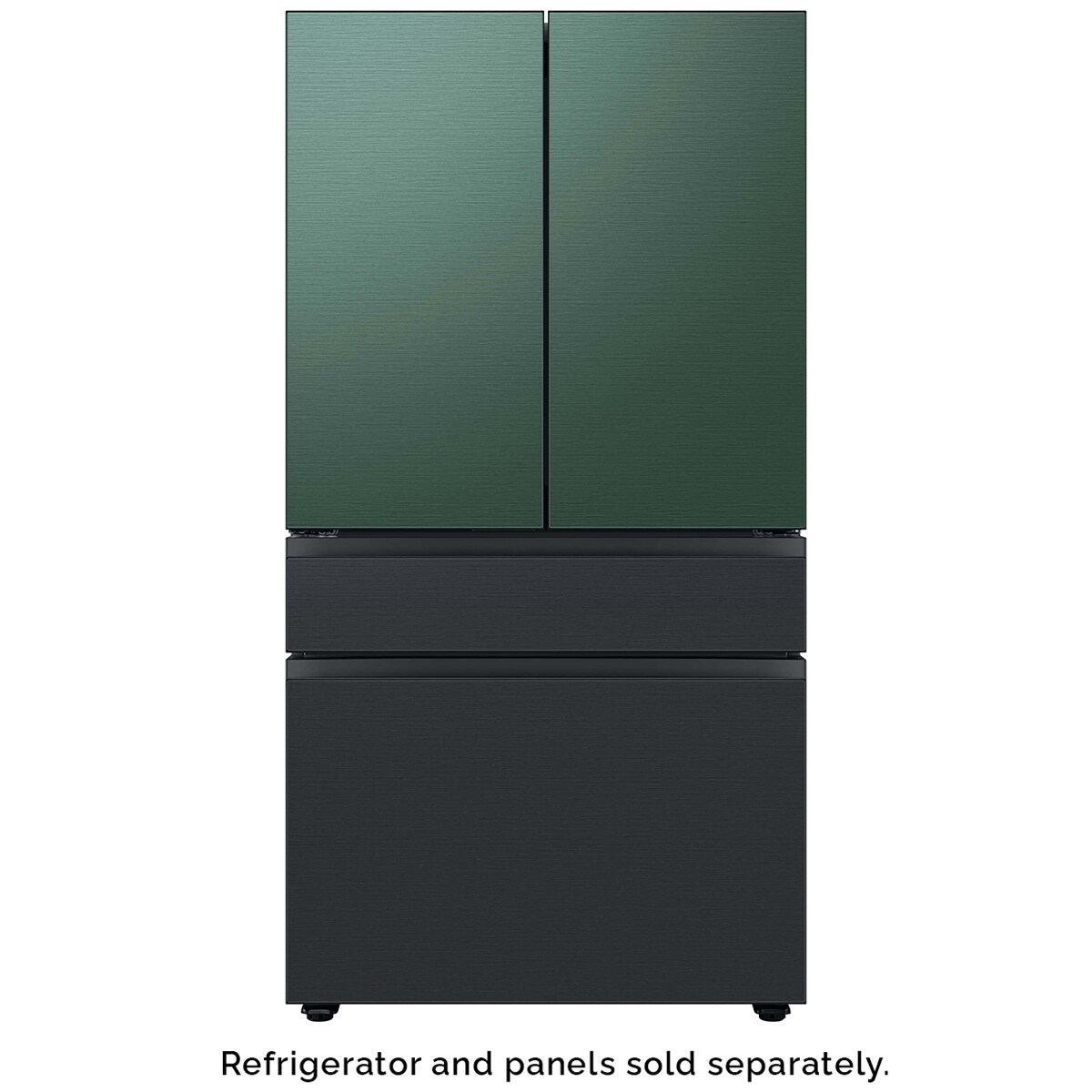 Samsung BESPOKE 4-Door French Door Middle Panel for Refrigerators - Matte Black Steel, , hires