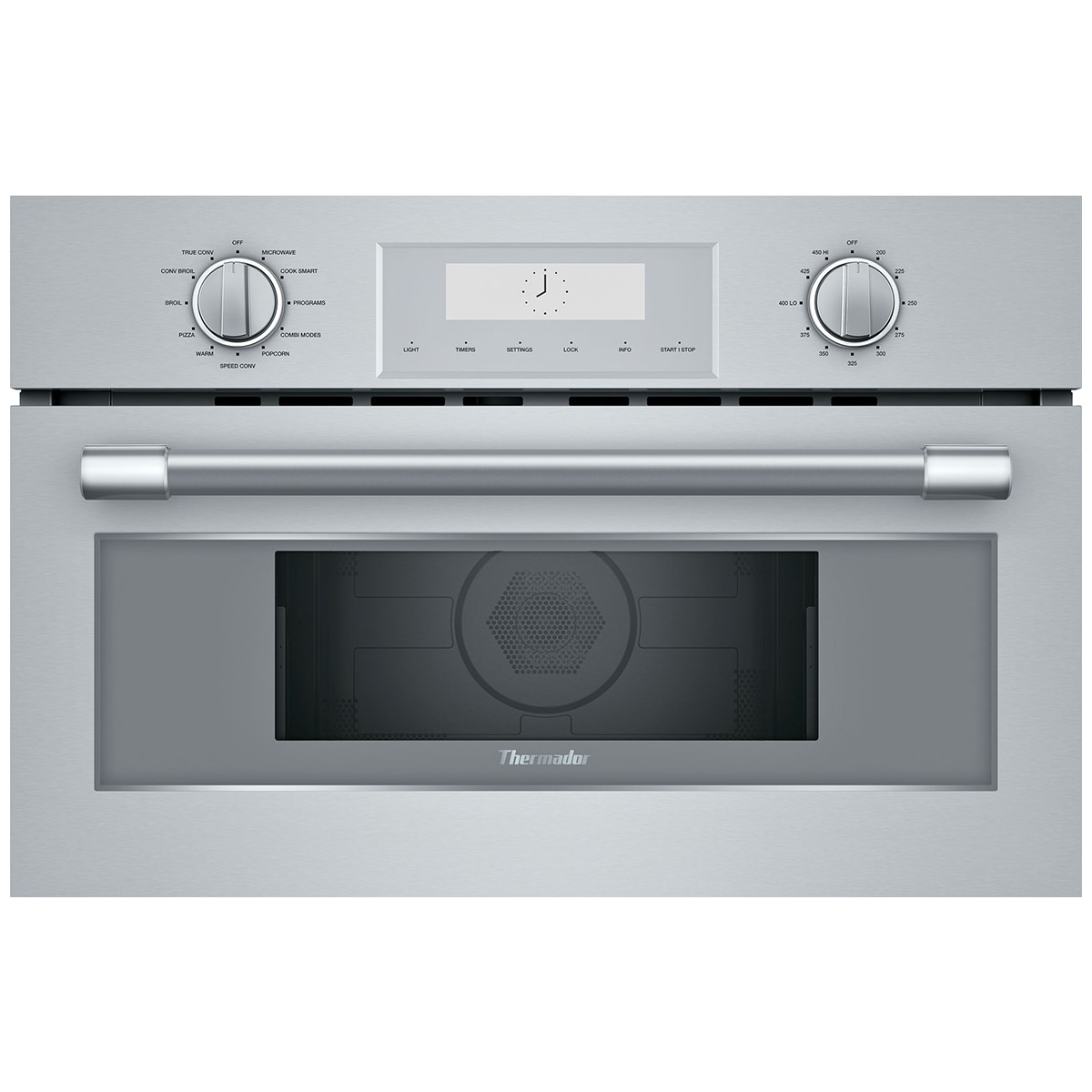 Thermador Professional Series 30 in. 1.6 cu. ft. 1000W Built-In Microwave with Convection & Sensor Cooking - Stainless Steel, , hires