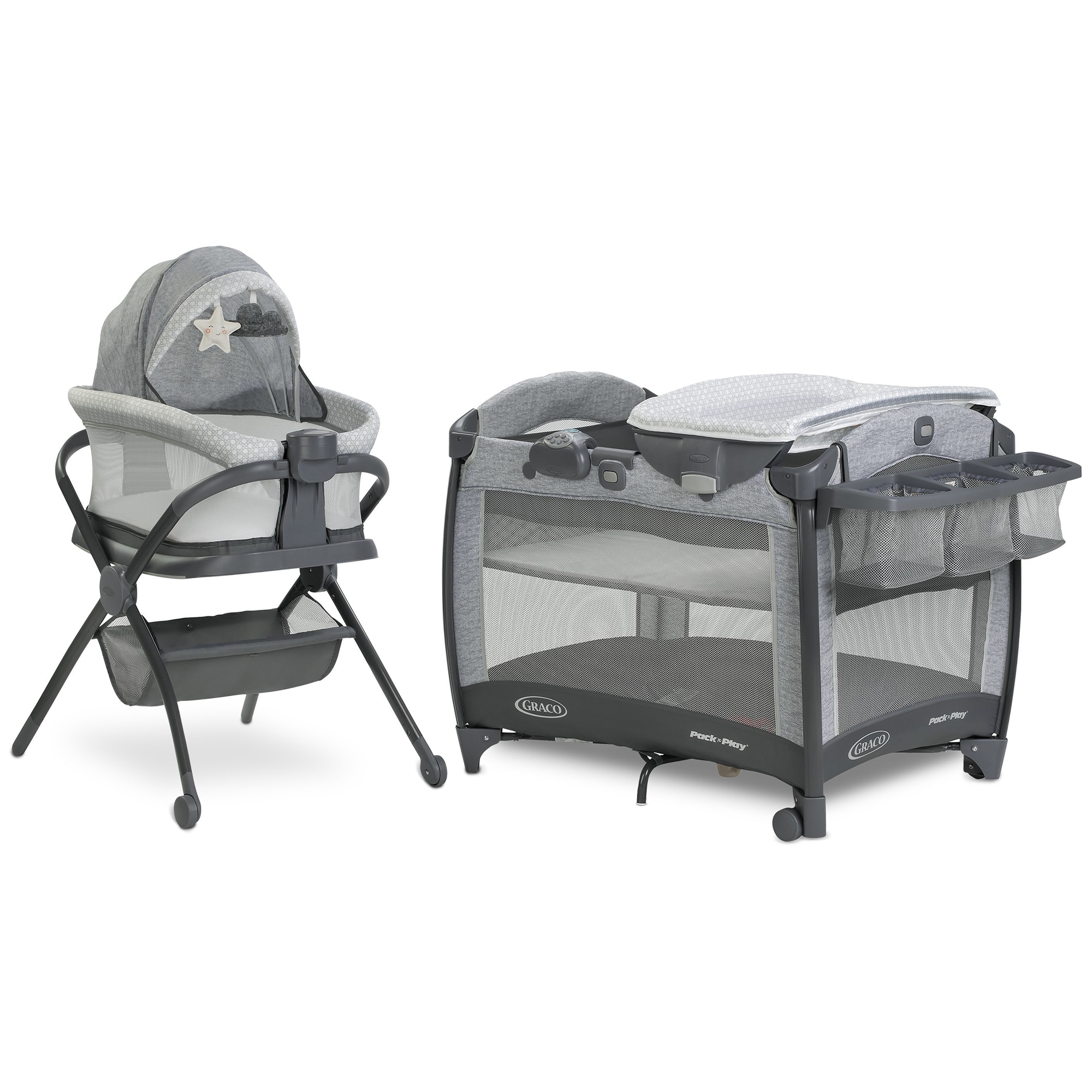 Graco Pack 'n Play Day2Dream Bassinet Deluxe Playard - Beau, , hires