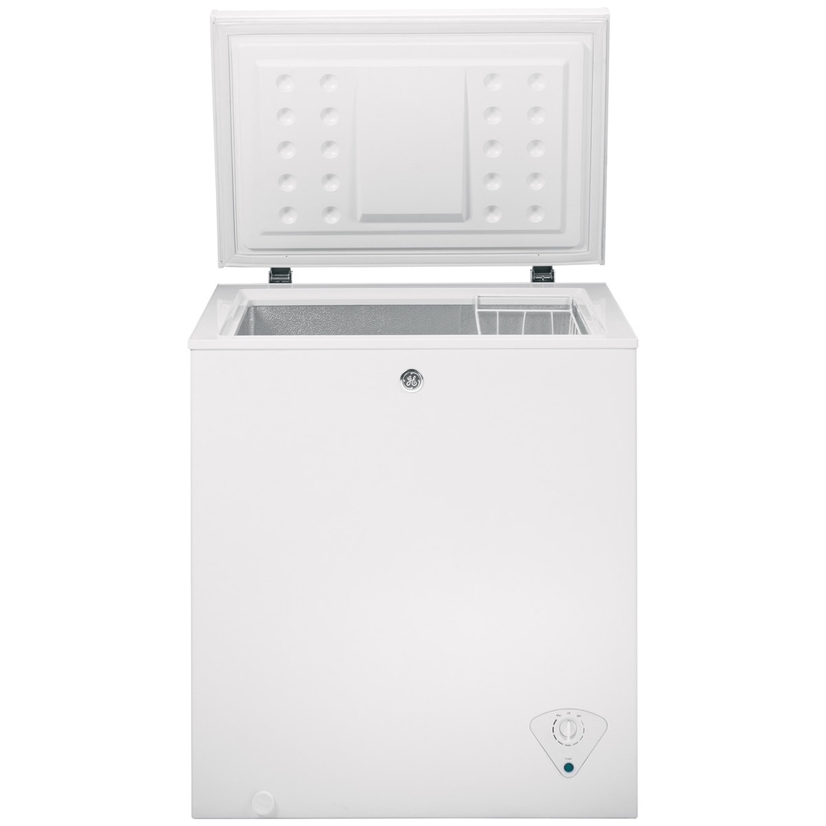 GE 25 in. 5.0 cu. ft. Garage-Ready Compact Chest Freezer - White, , hires