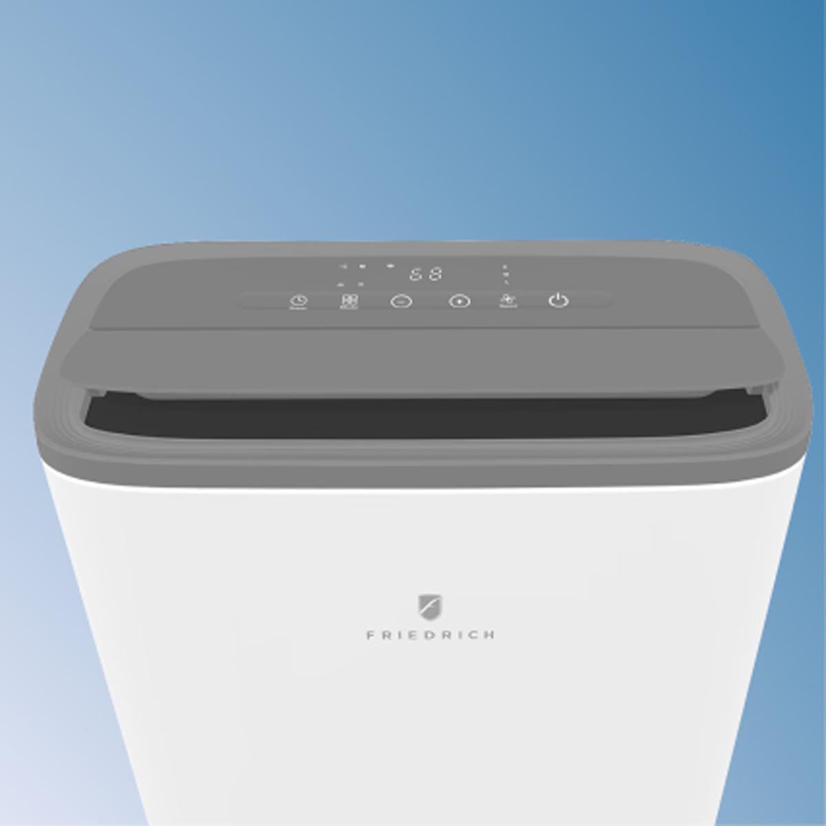 Friedrich ZoneAire Premier Series Dual-Hose 14,000 BTU 115V Smart Portable Air Conditioner with Heat Pump, 3 Fan Speeds, Remote Control - White, , hires