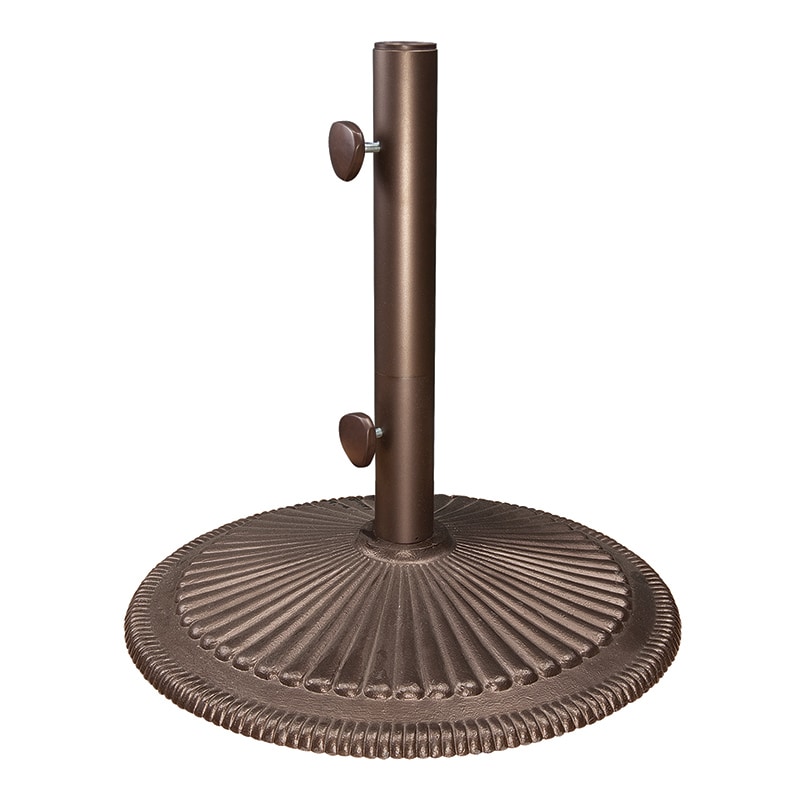 SimplyShade Coral Cast Iron Market Umbrella Base-Black, , hires