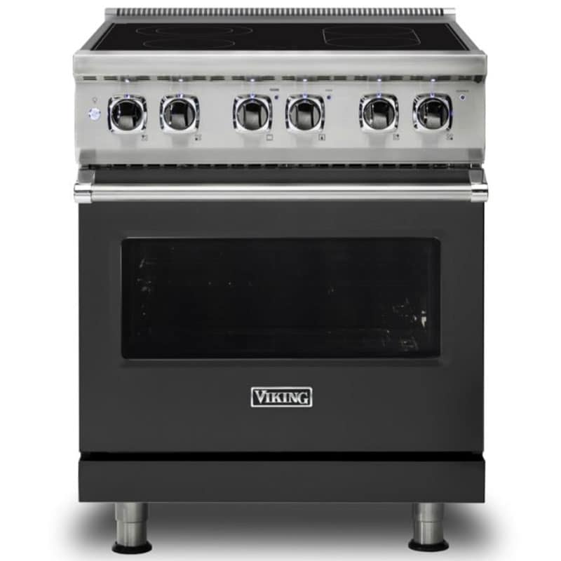 Viking 5 Series 30 in. 4.7 cu. ft. True European Convection Electric Range with Smoothtop Burners - Cast Black, , hires
