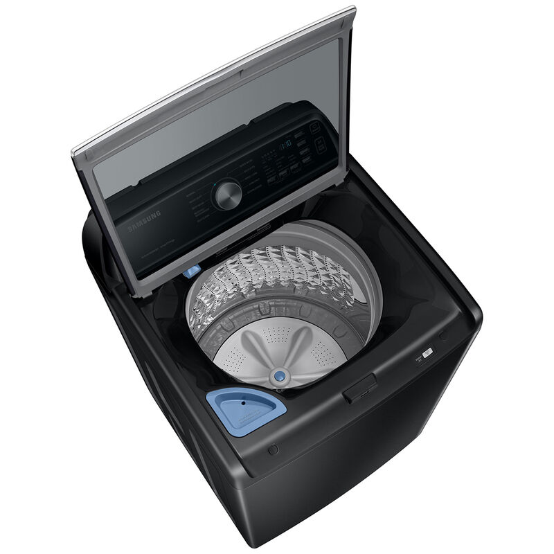 Samsung 27 in. 4.7 cu. ft. Smart Top Load Washer with Active WaterJet - Brushed Black, Brushed Black, hires