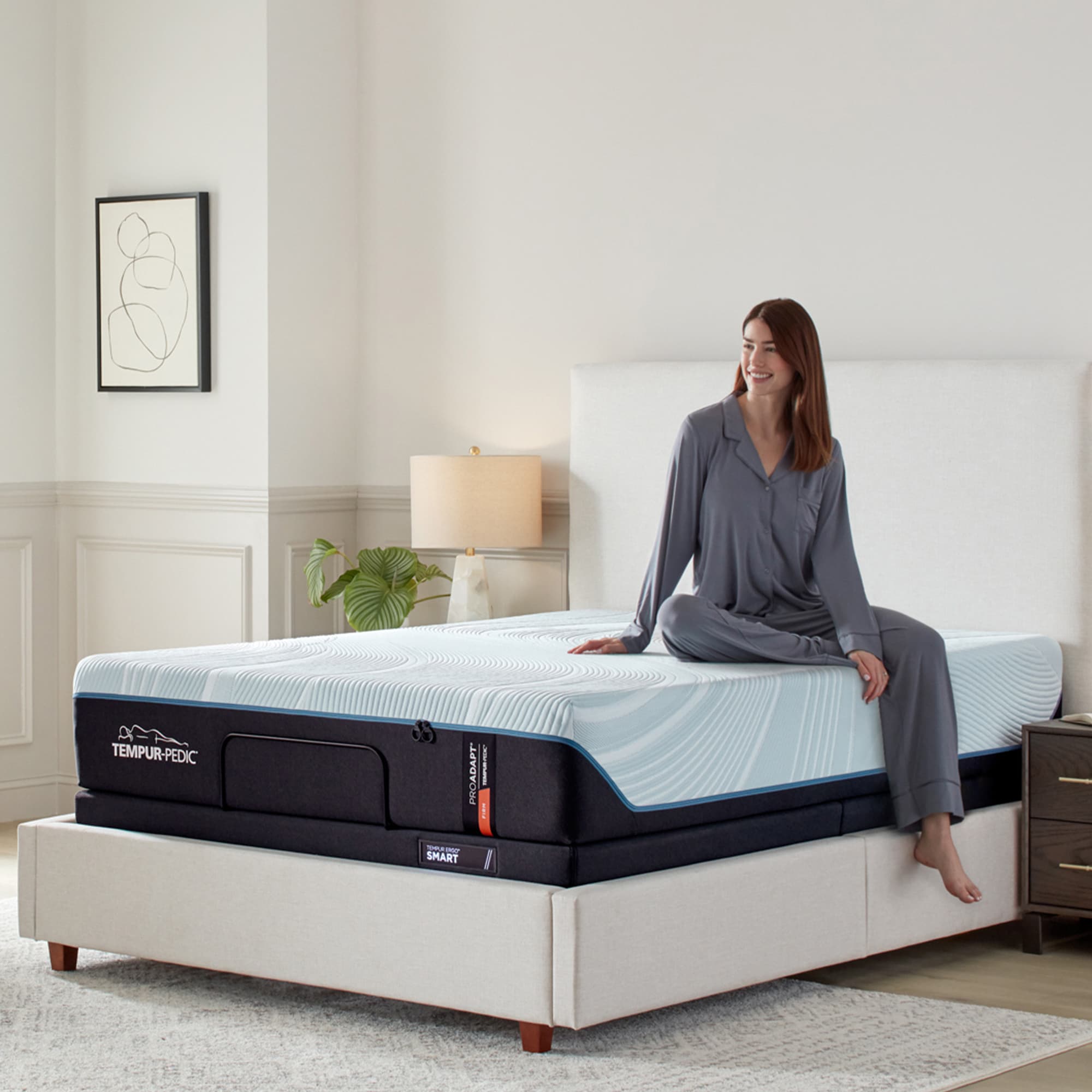 Tempur-Pedic ProAdapt 2.0 Firm Split California King Size Mattress, , hires