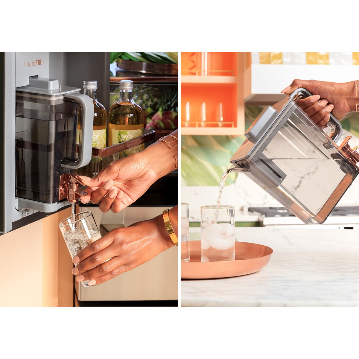 Cafe 36 in. 23.2 cu. ft. Smart Counter Depth 4-Door French Door Refrigerator with Internal Water AutoFill Pitcher - Stainless Steel, , hires