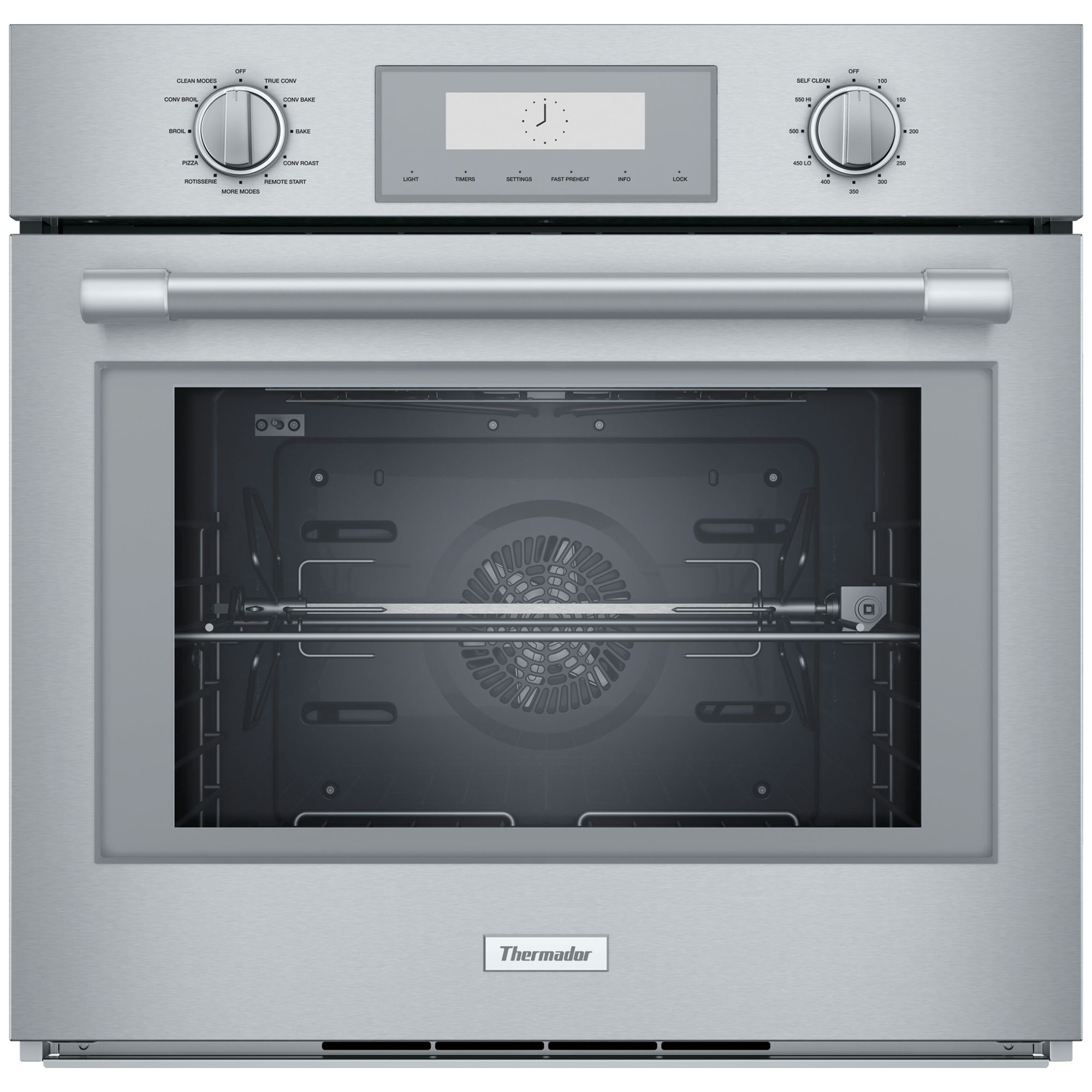 Thermador Professional Series 30 in. 4.5 cu. ft. Smart Electric Single Wall Oven with True European Convection - Stainless Steel, , hires