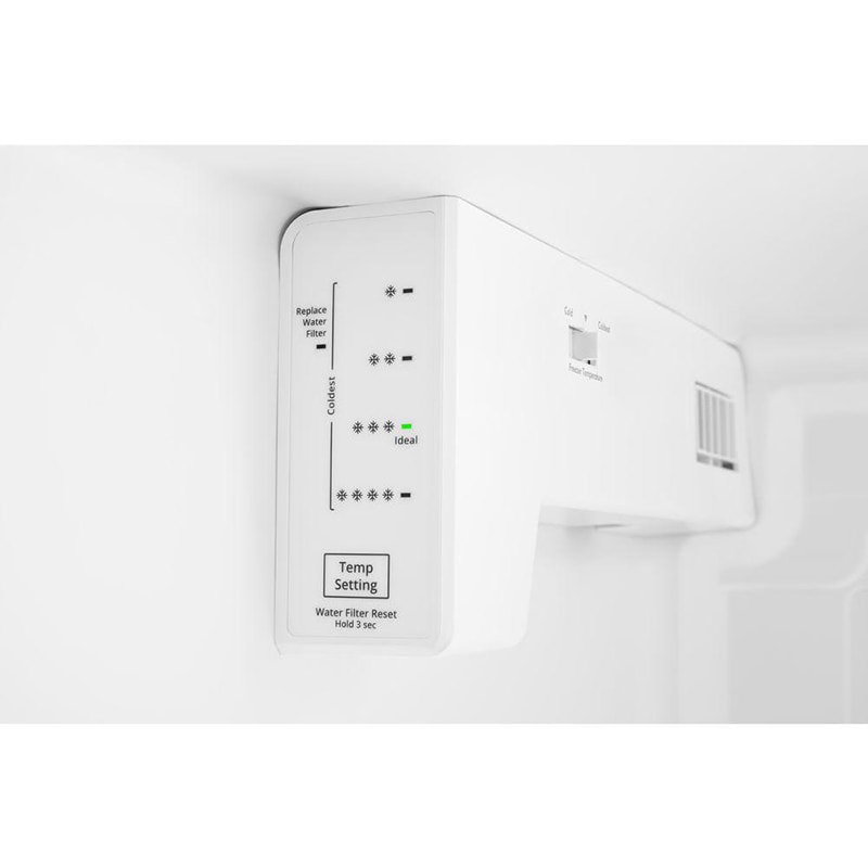 Amana 36 in. 24.6 cu. ft. Side by Side Refrigerator with Ice & Water Dispenser - White, White, hires