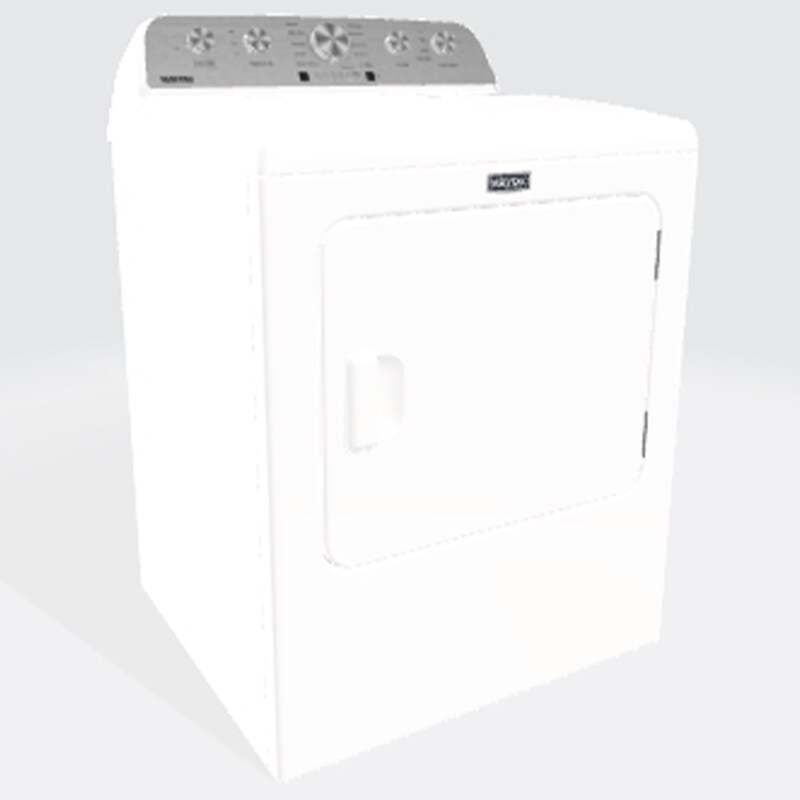 Maytag 29 in. 7.0 cu. ft. Electric Dryer with 10 Dryer Programs, 4 Dry Options & Wrinkle Care - White, White, hires
