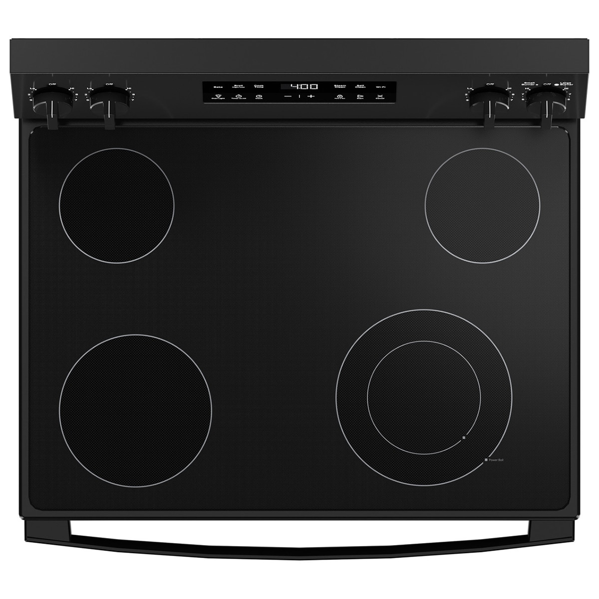 GE 400 Series 30 in. 5.3 cu. ft. Smart Electric Range with Radiant Burners - Black, Black, hires