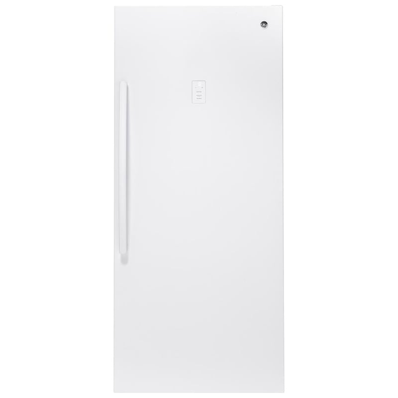 GE 33 in. 21.3 cu. ft. Garage-Ready Upright Freezer with Adjustable Shelves - White, , hires