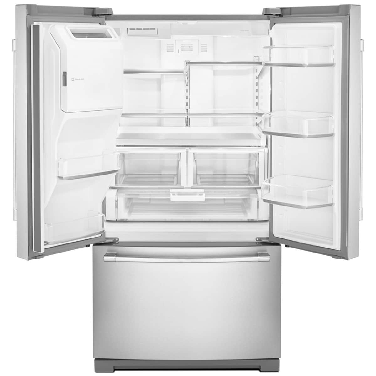 Best 33 Inch Wide Refrigerator With Water And Ice Dispenser Maytag 33 in. 22.1 cu. ft. French Door Refrigerator with Internal Water