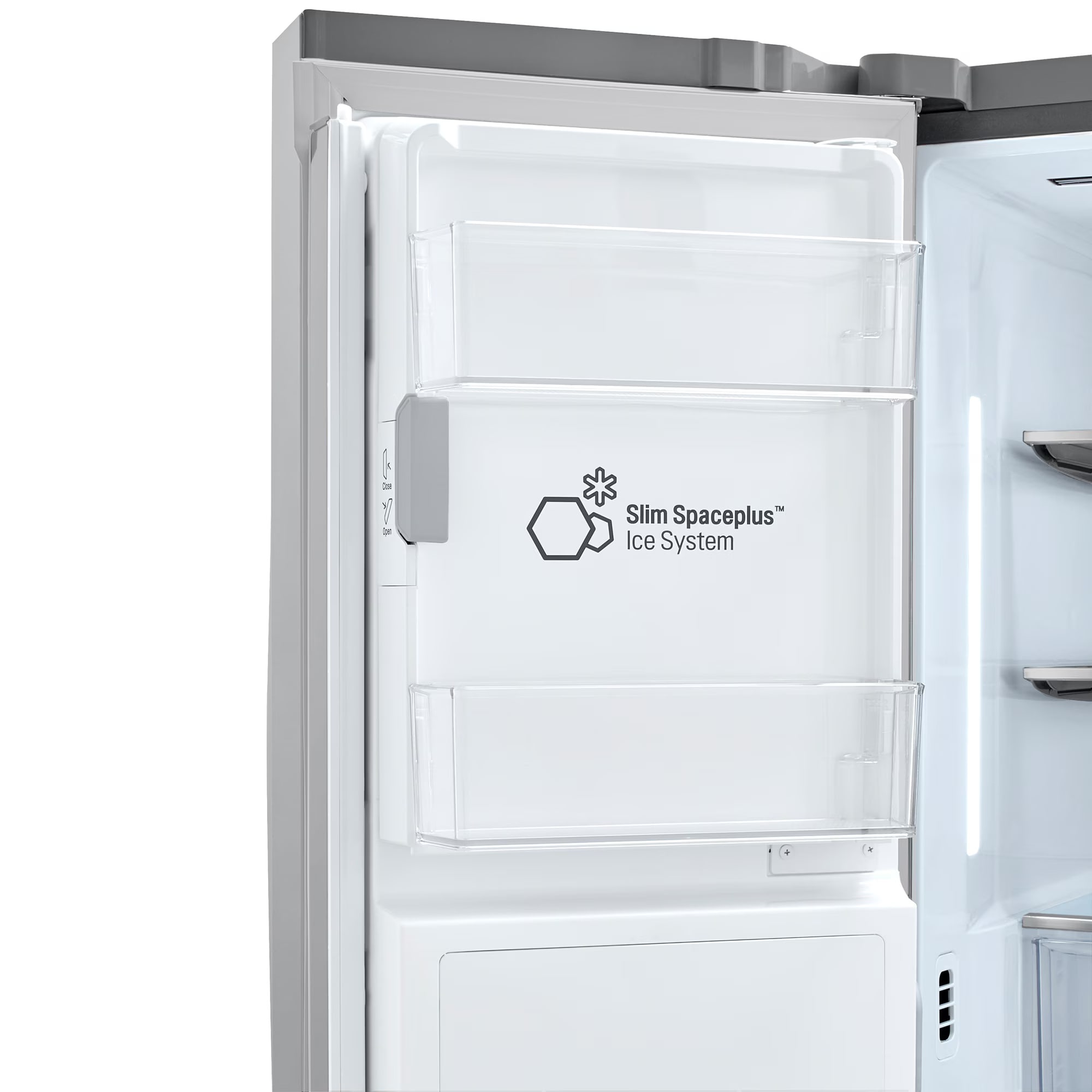 LG 36 in. 22.5 cu. ft. Smart Counter Depth 4-Door French Door Refrigerator with Ice & Water Dispenser - PrintProof Stainless Steel, PrintProof Stainless Steel, hires