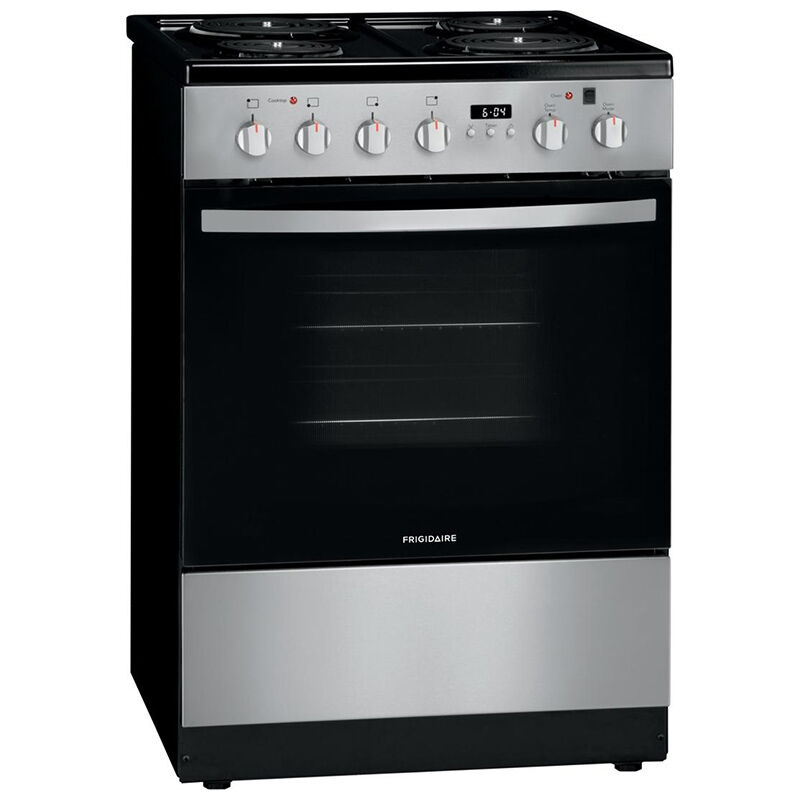 Frigidaire 24 in. 1.9 cu. ft. Electric Range with Coil Burners - Stainless Steel, Stainless Steel, hires