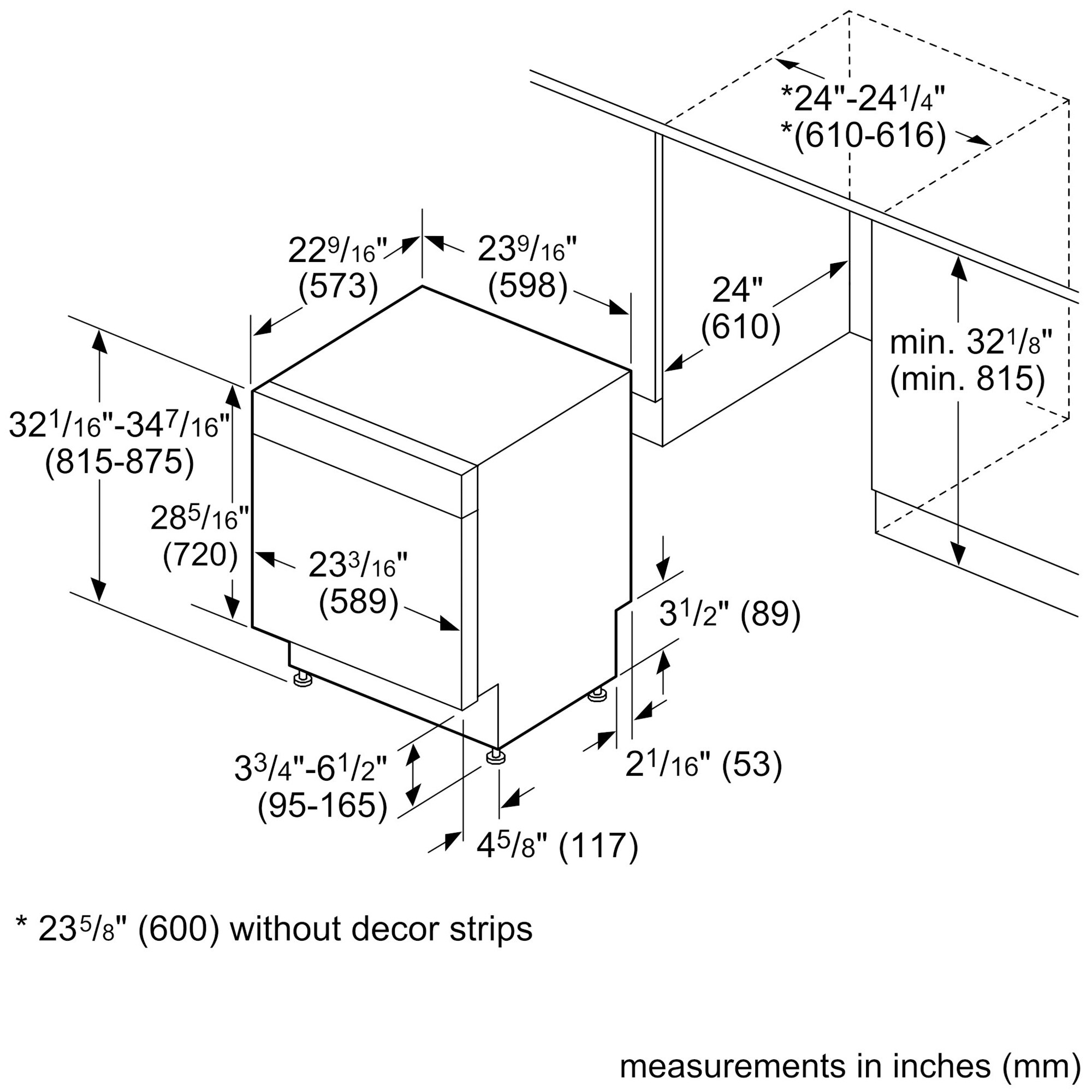 Bosch 300 Series 24 in. Front Control Smart Dishwasher with 46 dBa Sound Level, PureDry & Pocket - Stainless Steel, , hires