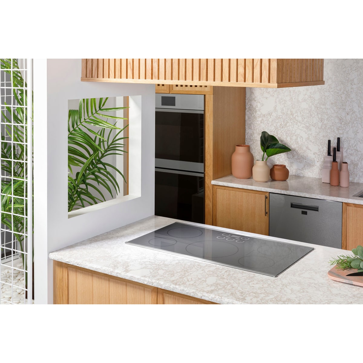 Cafe 36 in. 5-Burner Smart Induction Cooktop with Simmer Burner & Power Burner - Stainless Steel, , hires