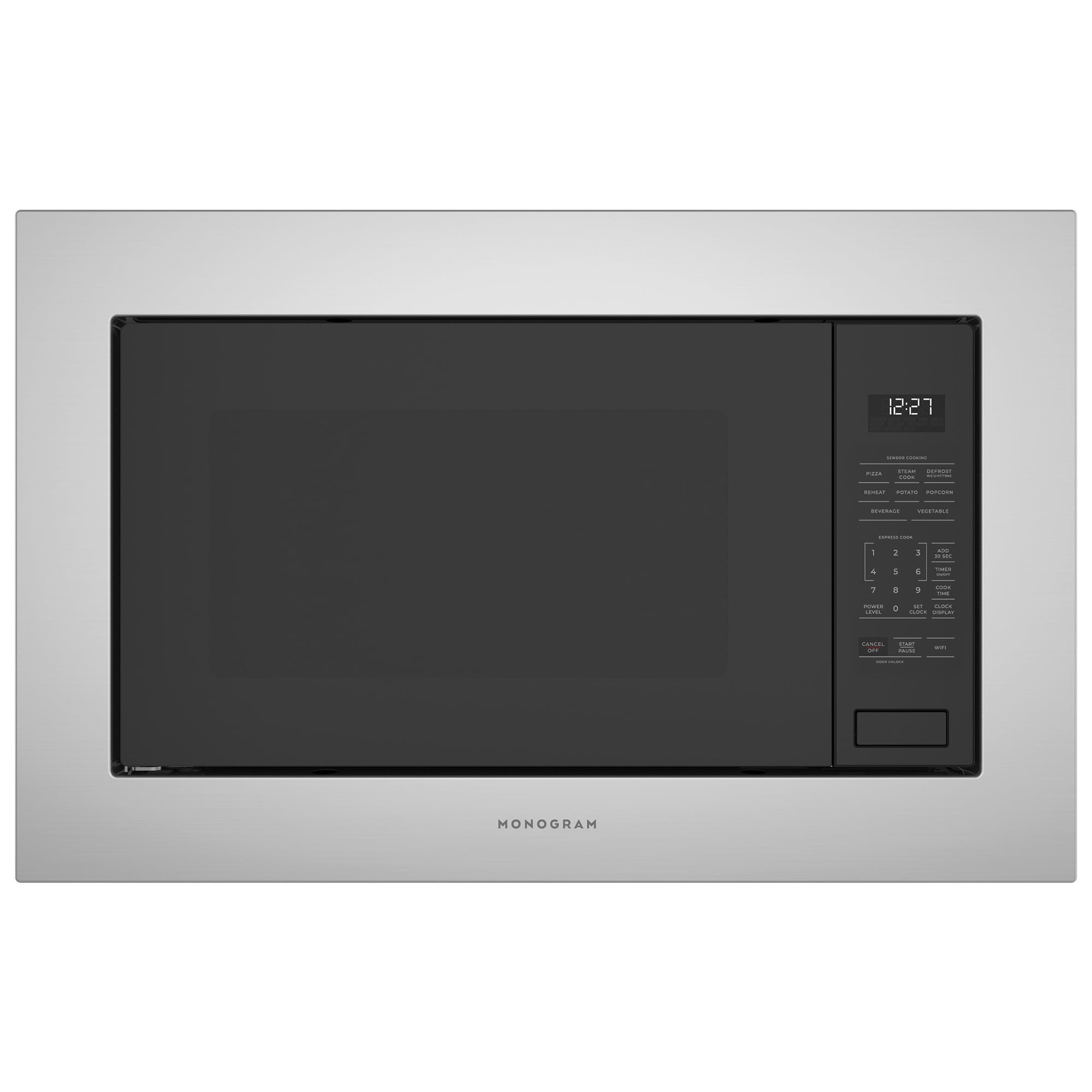 Monogram 24 in. 2.2 cu. ft. 1100W Built-In Microwave with Sensor Cooking - Stainless Steel, , hires