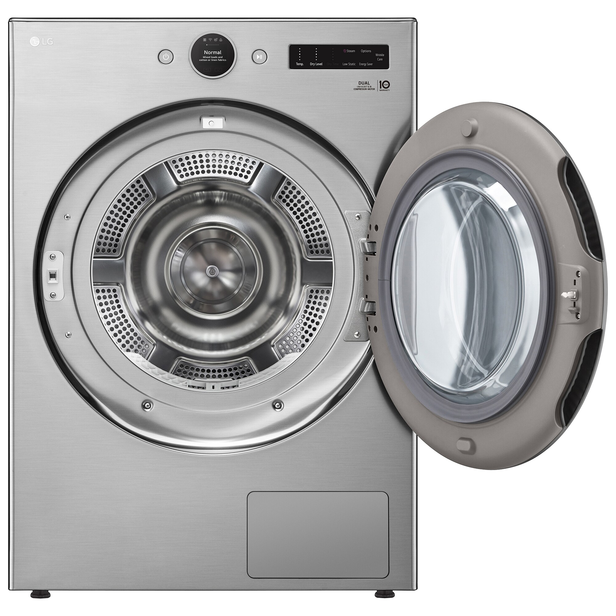 LG 27 in. 7.8 cu. ft. Smart Stackable Ventless Electric Dryer with Heat Pump & Sensor Dry - Graphite Steel, , hires