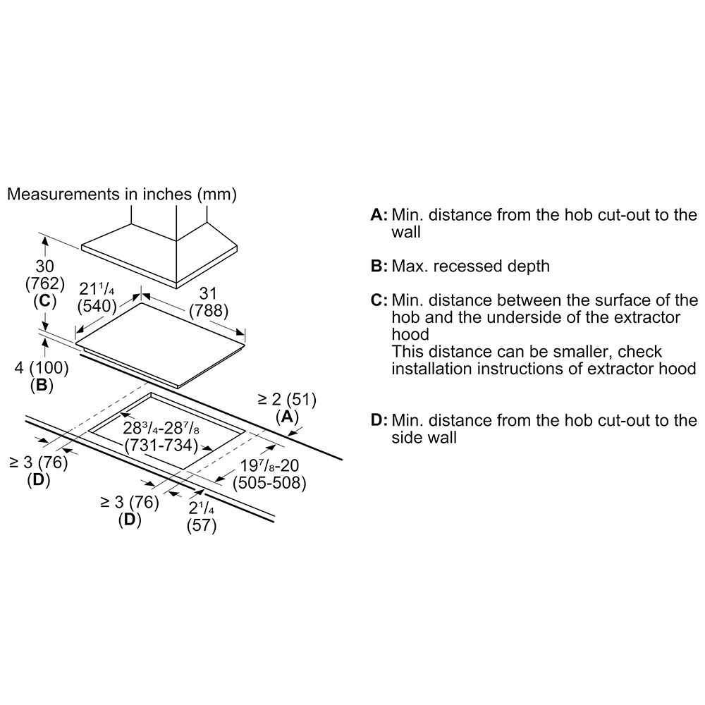 Bosch 500 Series 30 in. 4-Burner Electric Cooktop with Simmer Burner - Black, , hires