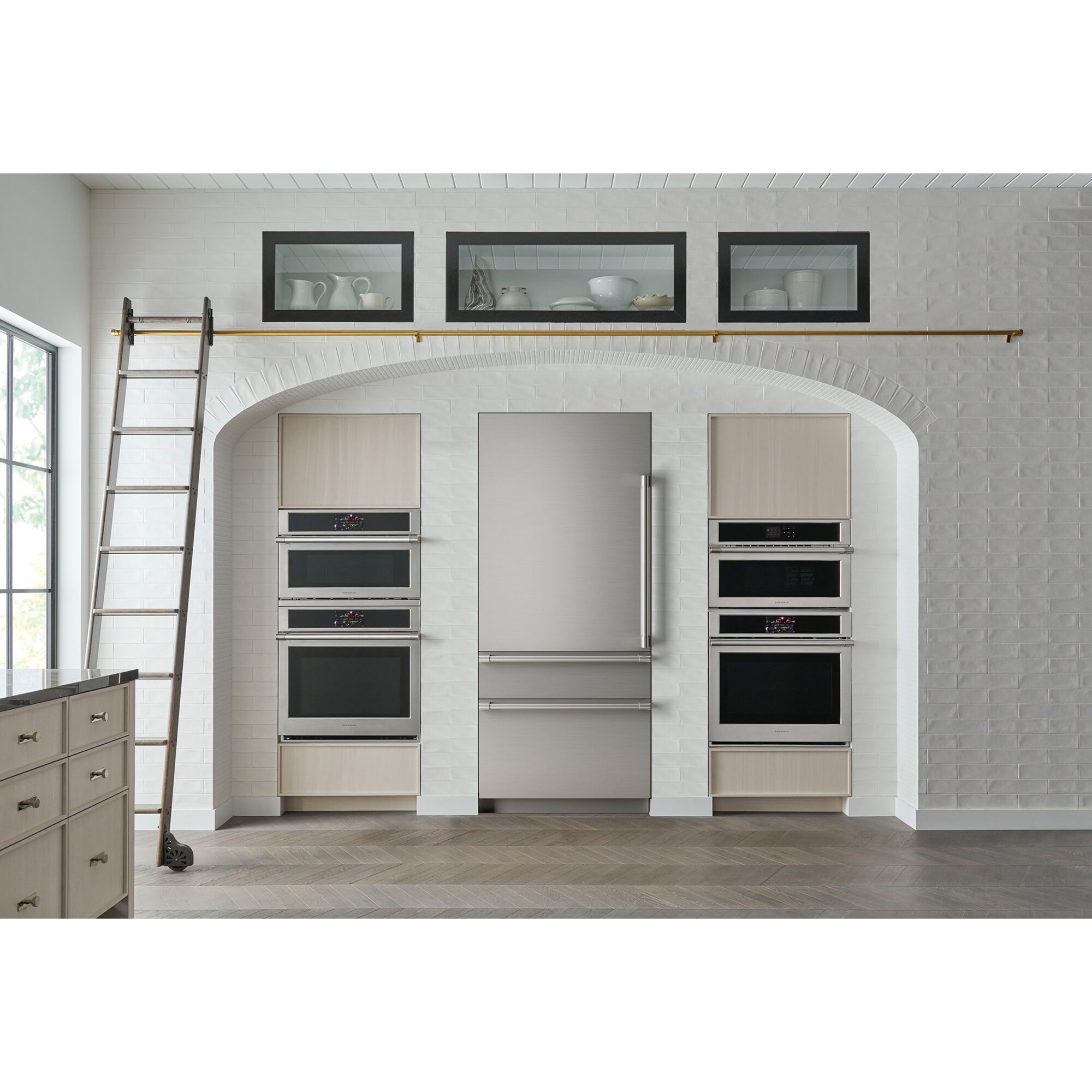 Monogram 36 in. Left-Hinged Built-In 20.2 cu. ft. Smart Counter Depth Bottom Freezer Refrigerator - Custom Panel Ready, , hires