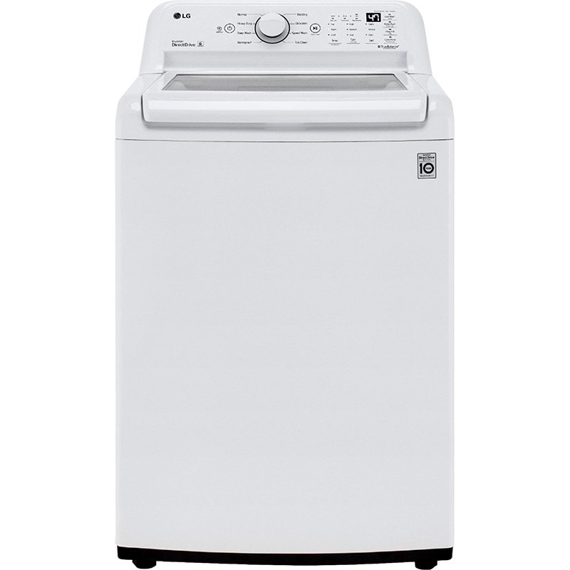 LG 27 in. 4.3 cu. ft. Top Load Washer with 4-Way Agitator & TurboDrum Technology - White, , hires