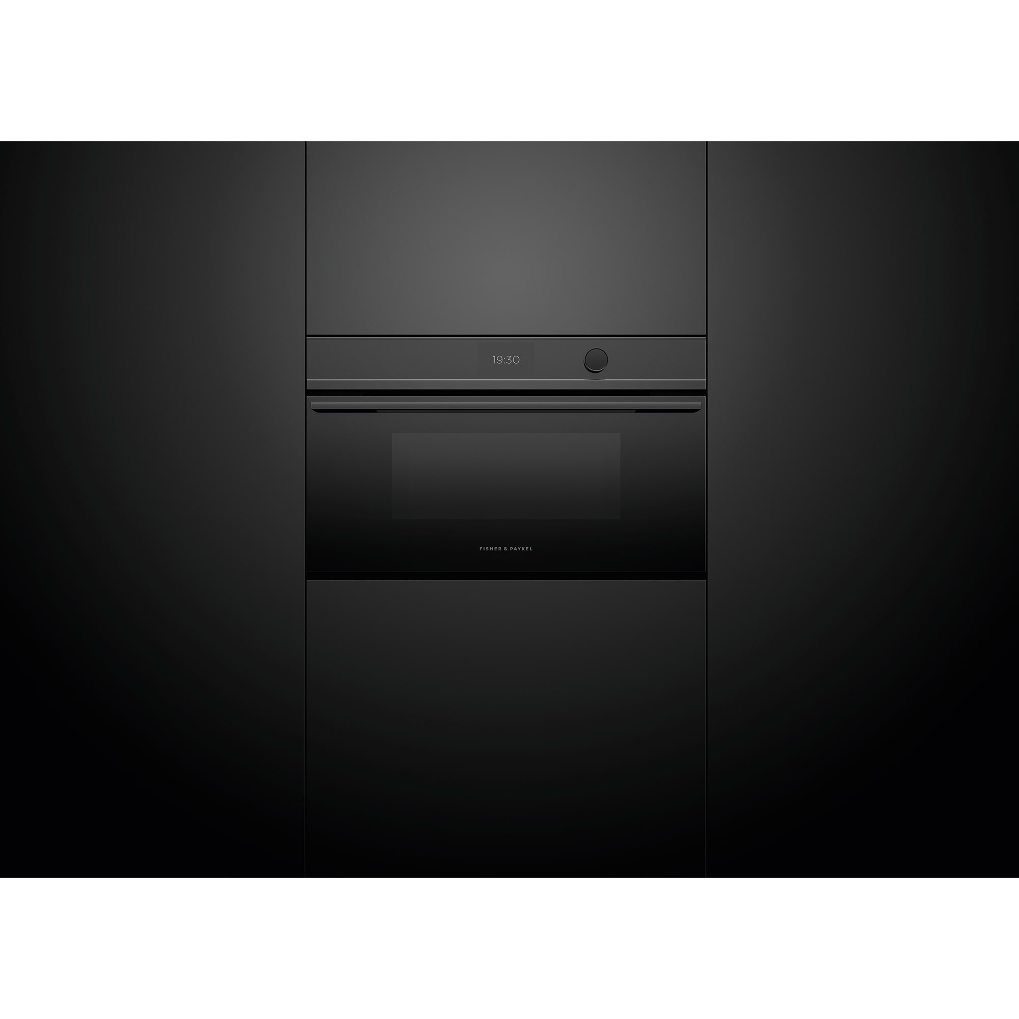 Fisher & Paykel Series 9 30 in. 1.7 cu. ft. Smart Speed Electric Single Wall Oven with True European Convection & Sensor Cooking - Black Glass, , hires