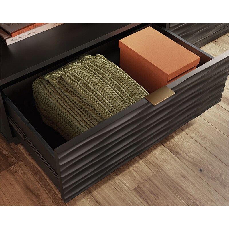 Sauder Morgan Main Collection TV & Entertainment Credenza - Black, , hires