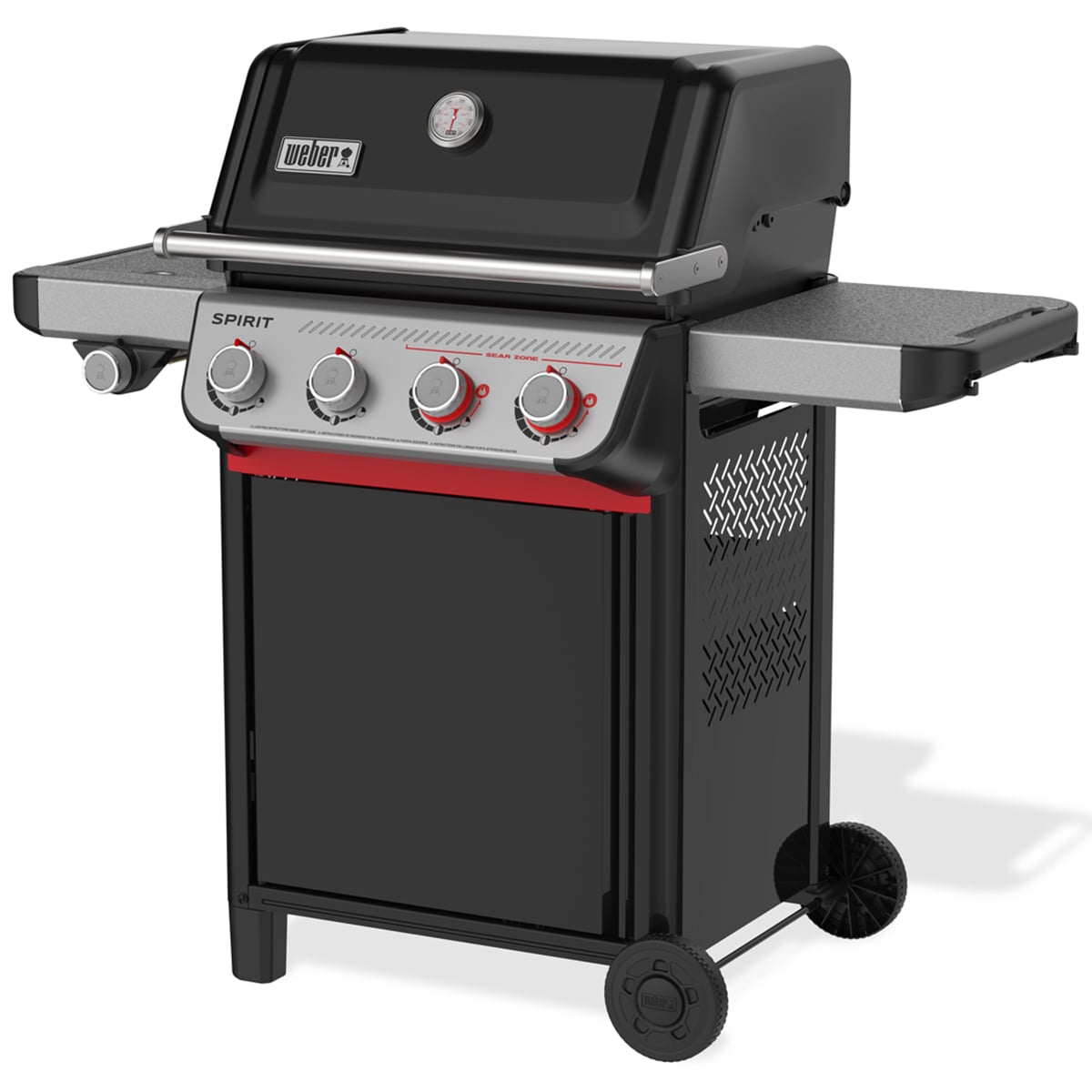 Weber Spirit E-435 4-Burners Liquid Propane Gas Grill with Snap Jet Ignition System & Side Burner - Black, , hires
