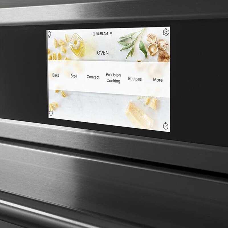 Cafe Professional Series 30 in. 5 cu. ft. Smart Electric Single Wall Oven with True European Convection - Stainless Steel, Stainless Steel, hires