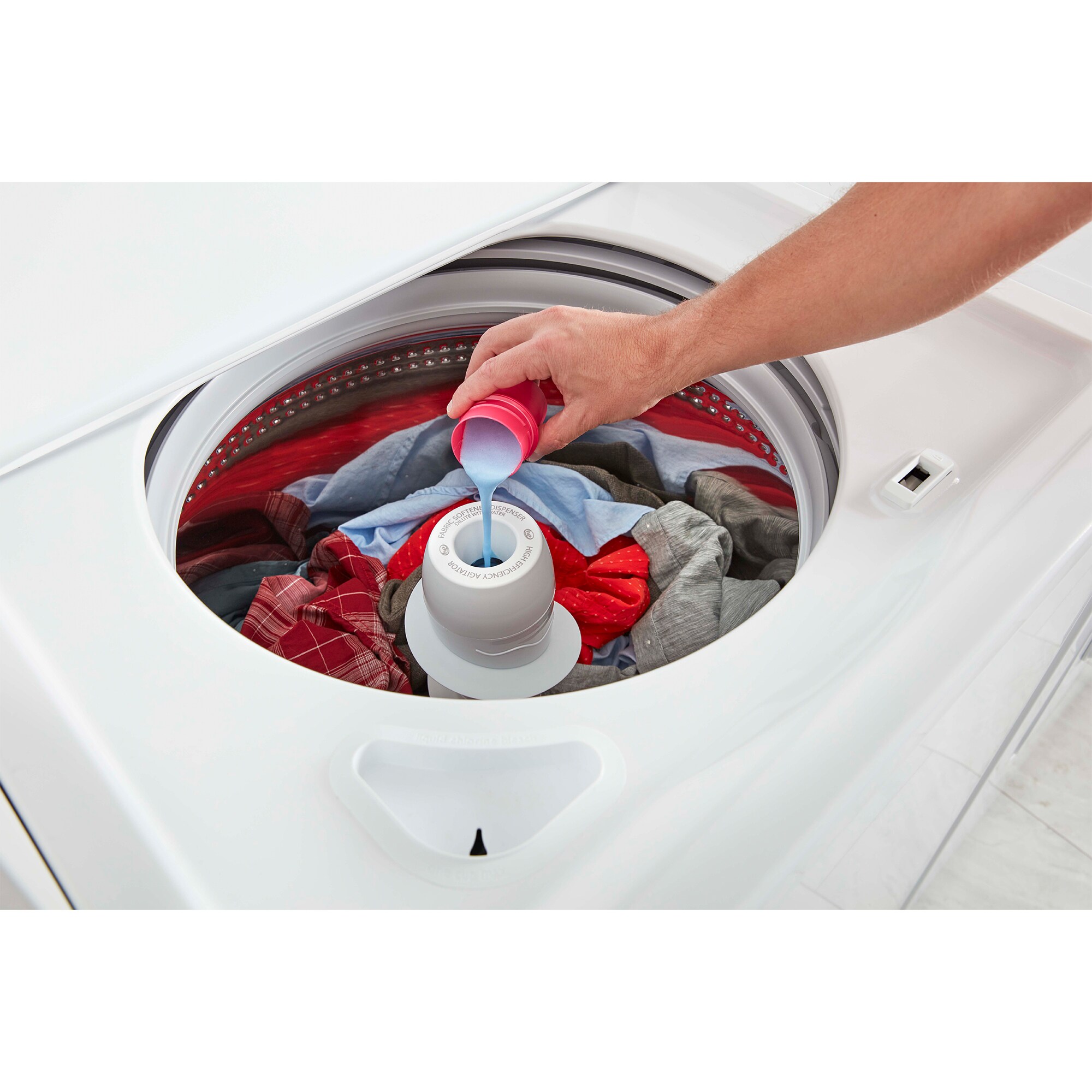 Amana 28 in. 3.8 cu. ft. Top Load Washer with High-Efficiency Agitator - White, , hires