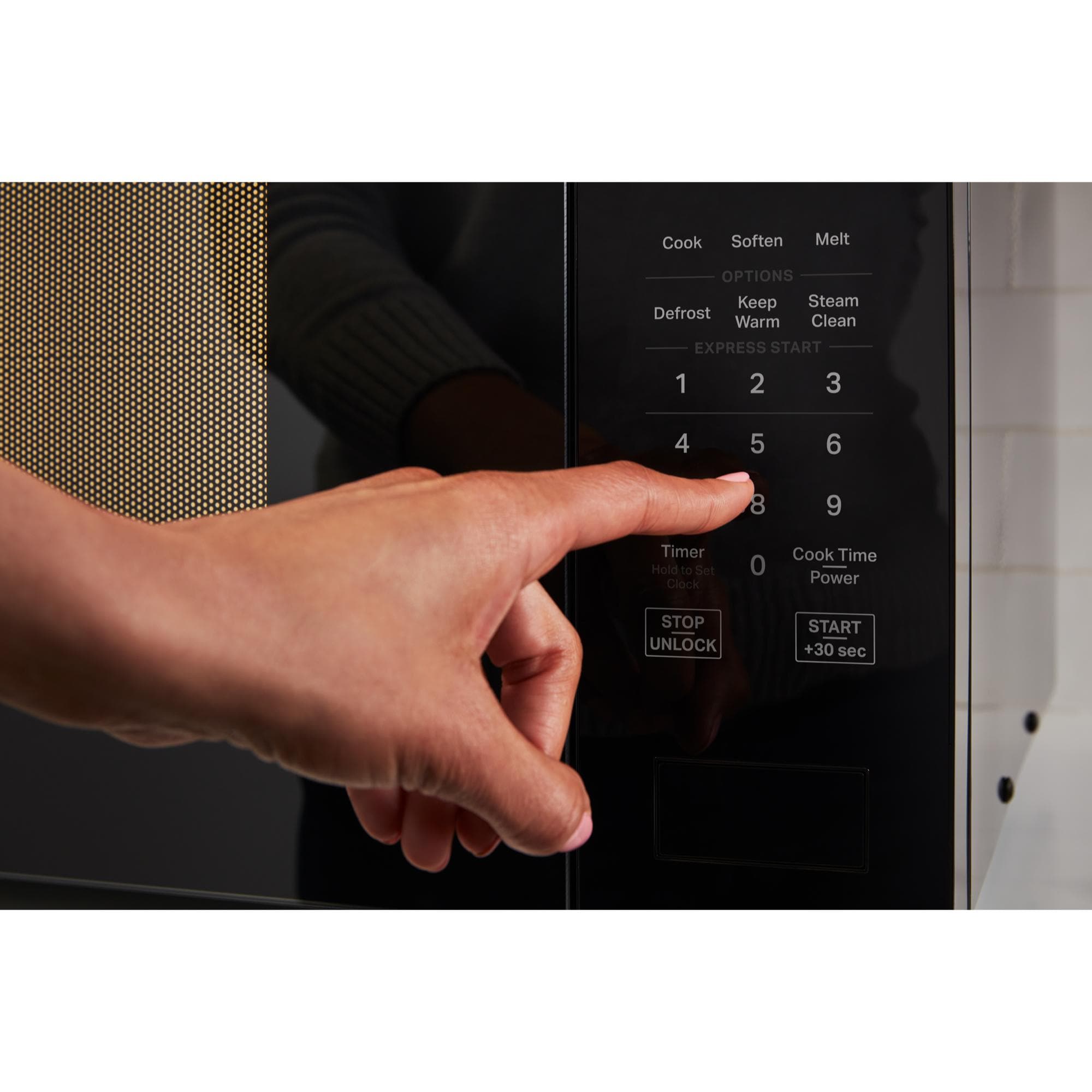 Whirlpool 22 in. 1.6 cu. ft. 1200W Countertop Microwave with Sensor Cooking - Fingerprint Resistant Stainless Steel, , hires
