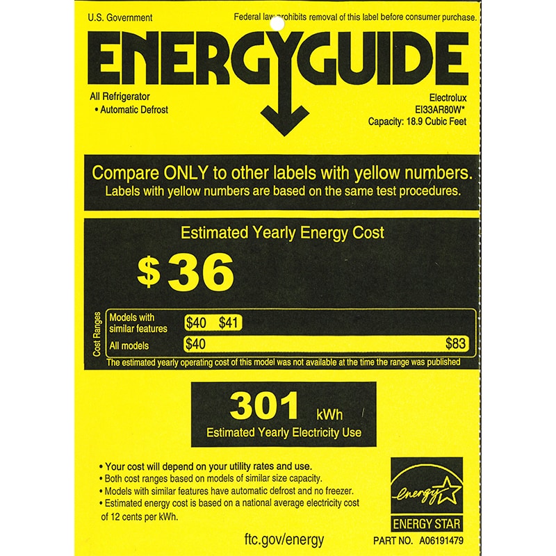 Electrolux 33 in. 18.9 cu.ft. Counter Depth Freeezerless Refrigerator with Internal Water Dispenser - Stainless Steel, , hires