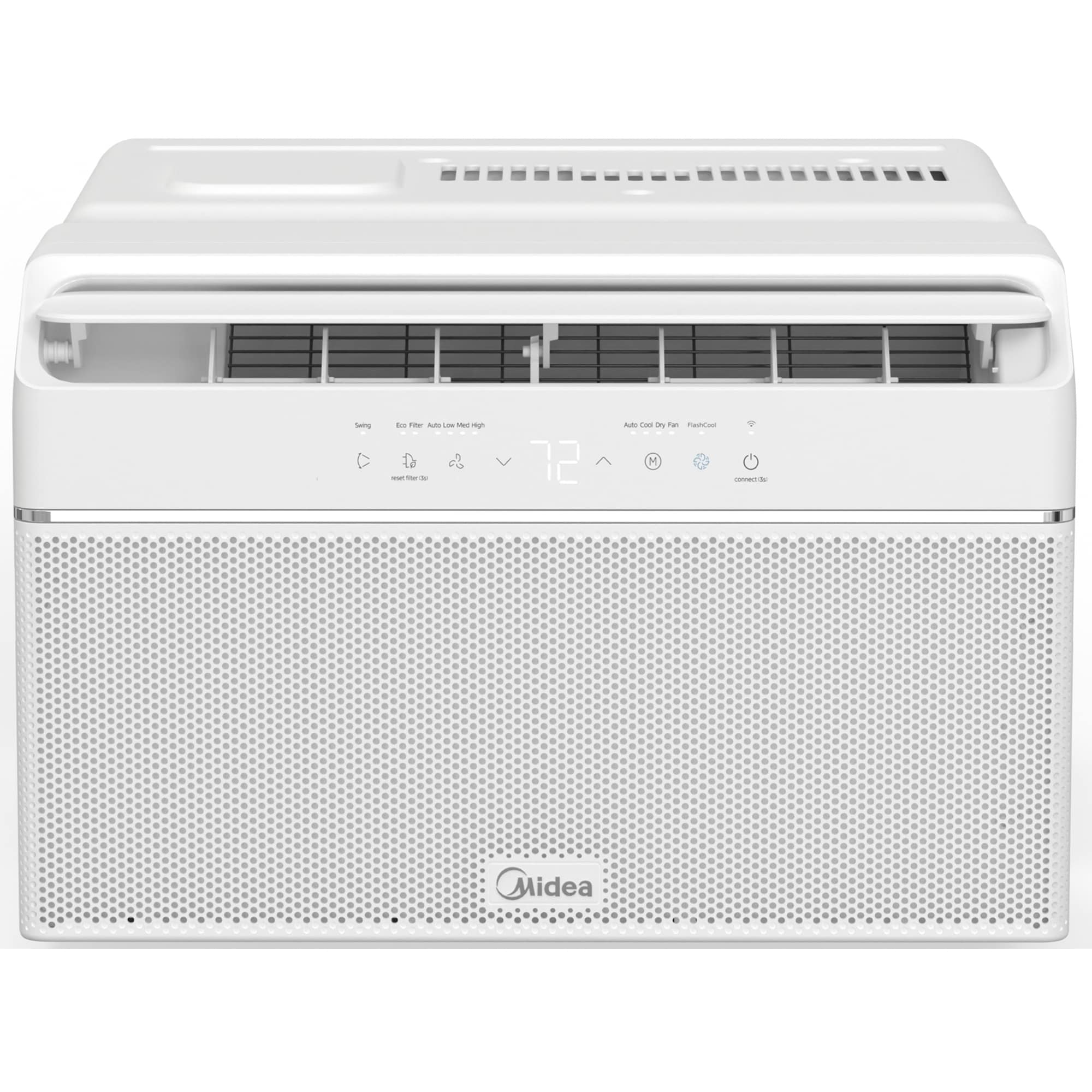 Midea QB Series 10,000 BTU 115V U-Shaped Smart Energy Star Window Air Conditioner with Inverter, 3 Fan Speeds, Sleep Mode & Remote Control - White, , hires