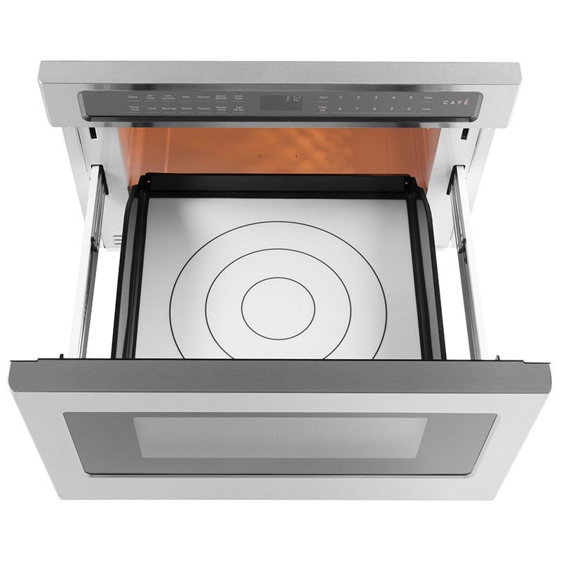Cafe 24 in. 1.2 cu. ft. 1000W Drawer Microwave with Sensor Cooking - Stainless Steel, Stainless Steel, hires