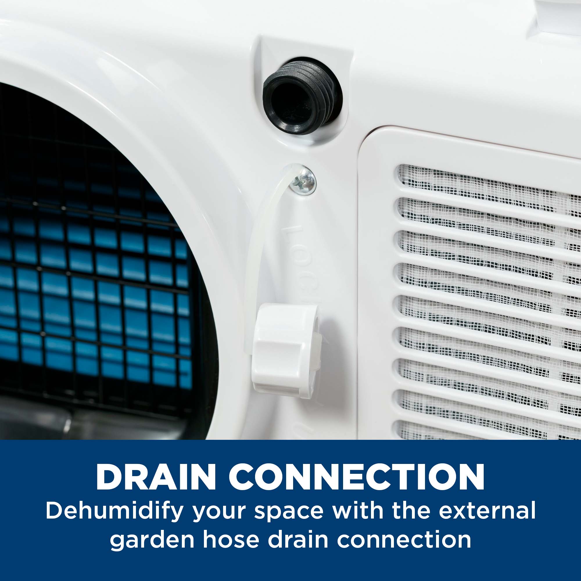 GE 11,000 BTU (7,800 BTU DOE) 115V Portable Air Conditioner with 3 Fan Speeds & Remote Control - White, , hires