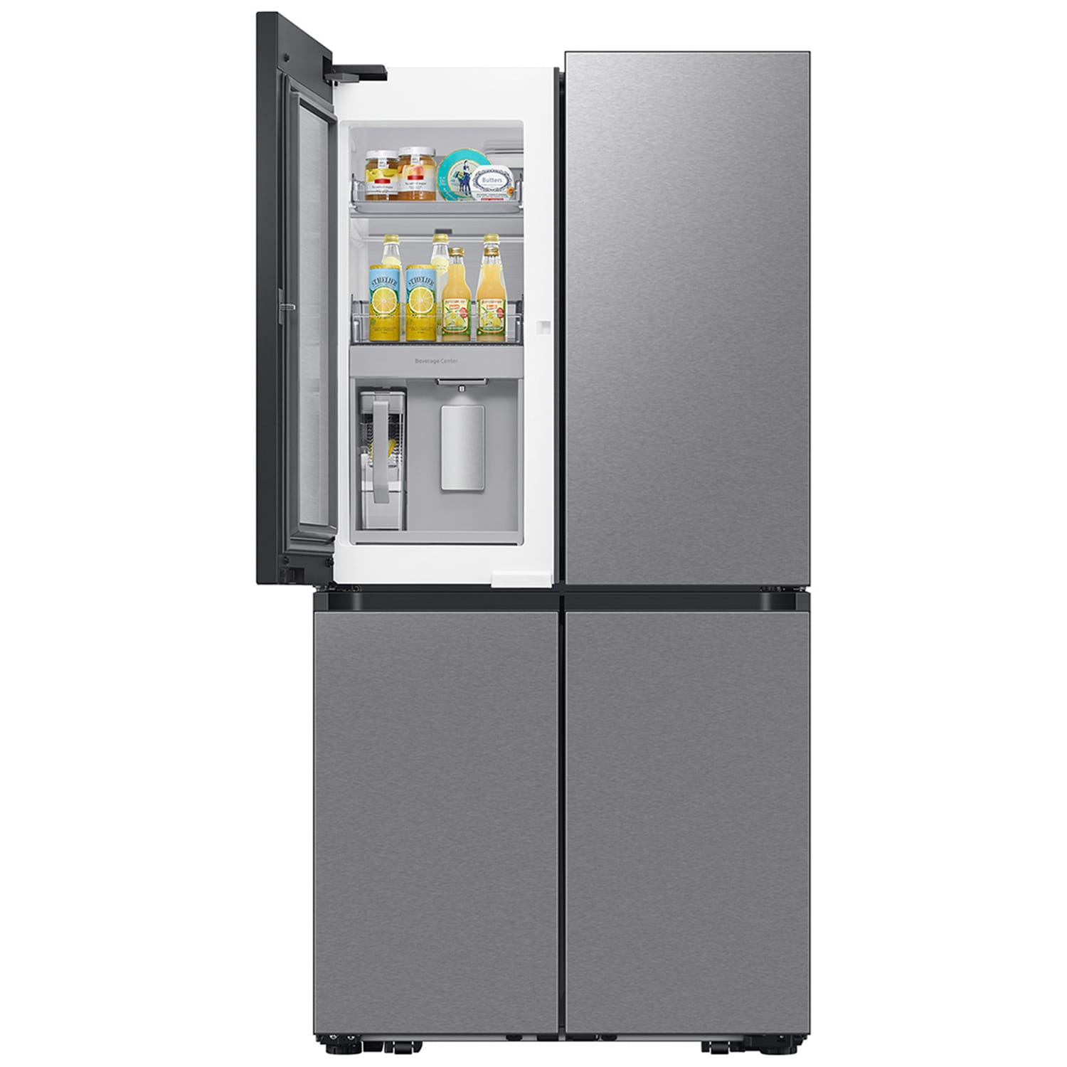 Samsung Bespoke 36 in. 28.6 cu. ft. Smart 4-Door French Door Refrigerator with Internal Water Dispenser - Fingerprint Resistant Stainless, Fingerprint Resistant Stainless, hires