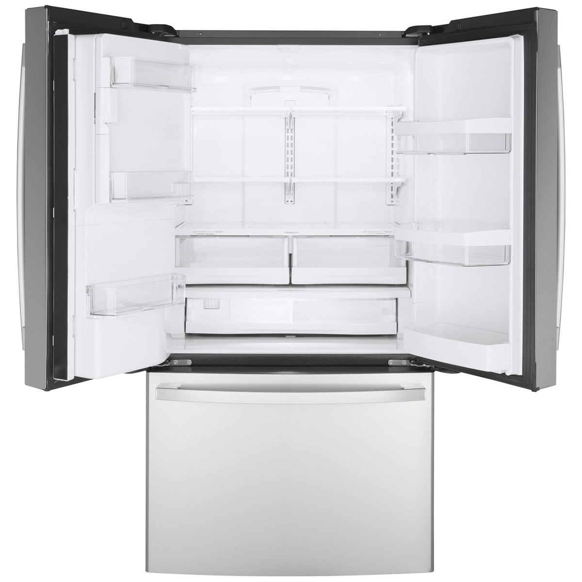 GE 36 in. 22.1 cu. ft. Counter Depth French Door Refrigerator with Ice & Water Dispenser - Fingerprint Resistant Stainless, Fingerprint Resistant Stainless, hires