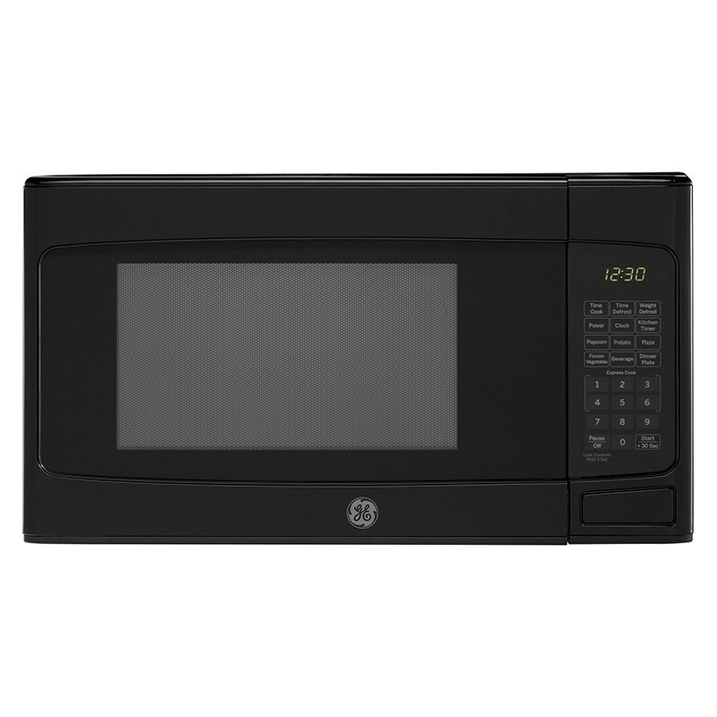 GE 20 in. 1.1 cu.ft Countertop Microwave with 10 Power Levels Black