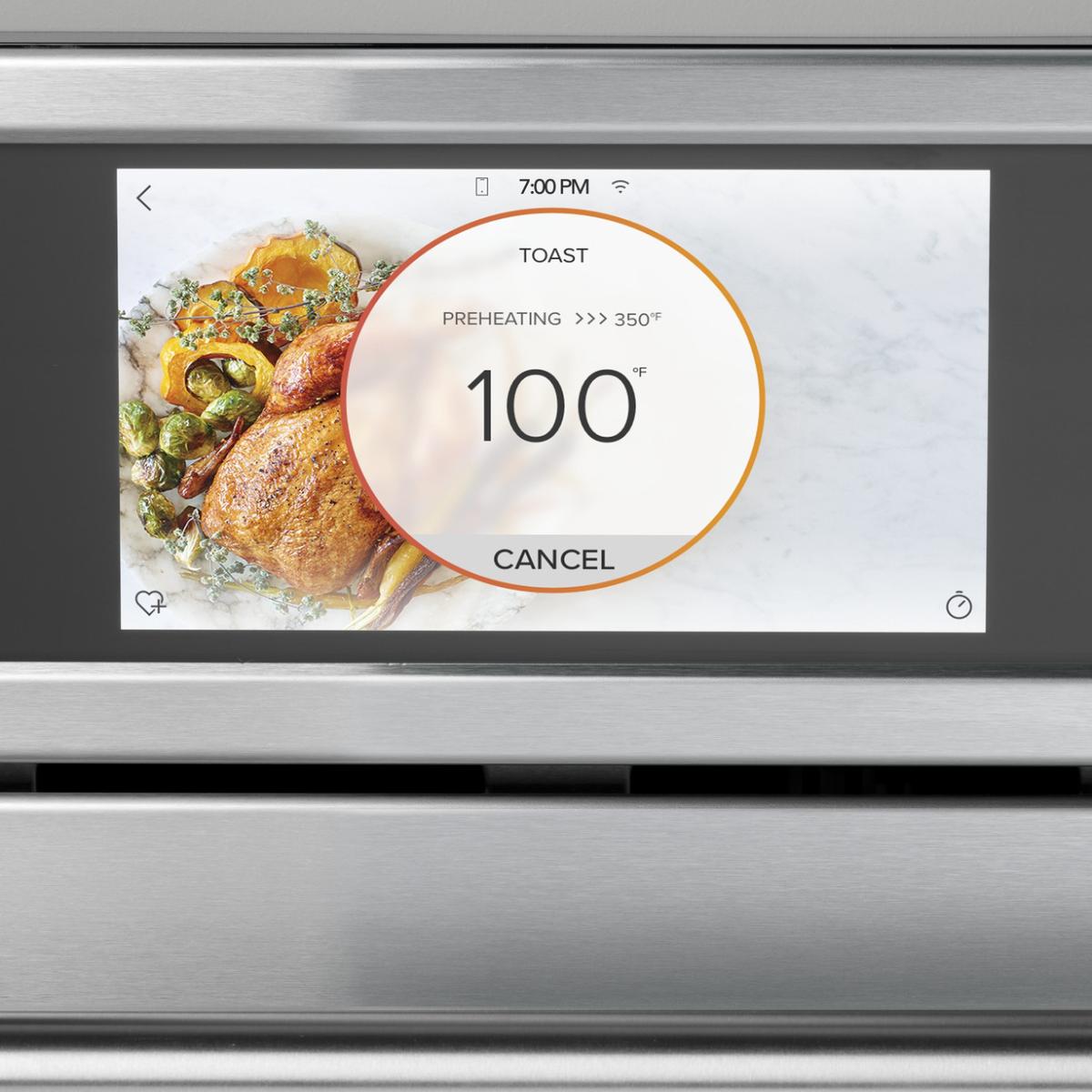 Cafe 27 in. 1.7 cu. ft. Smart Speed/Steam Electric Single Wall Oven with True European Convection & Sensor Cooking - Stainless Steel, , hires