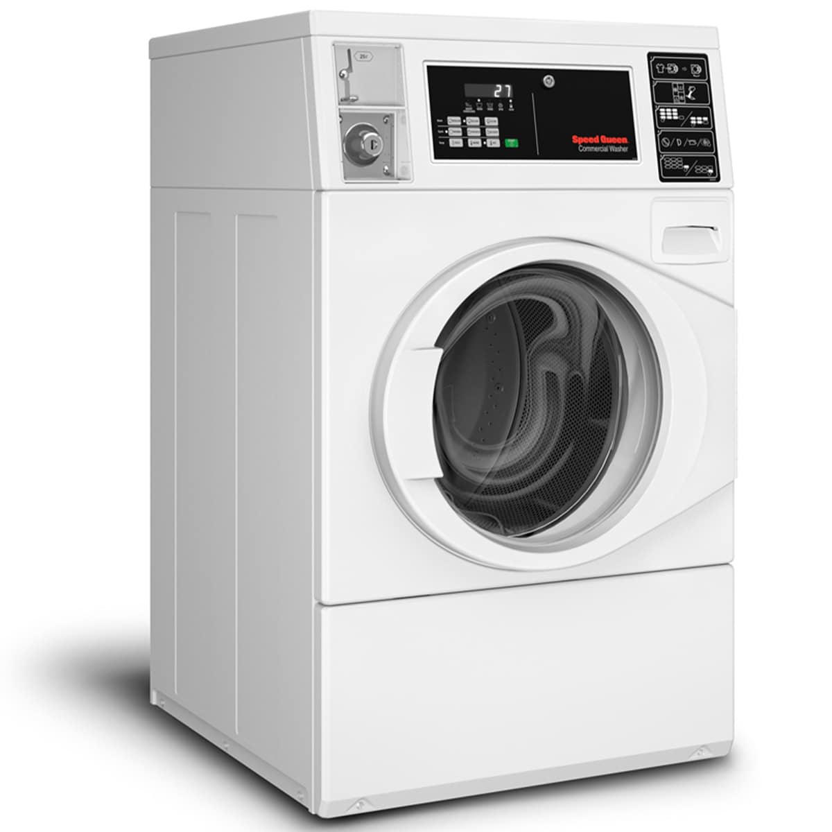 Speed Queen FV6 27 in. 3.4 cu. ft. Commercial Front Load Washer - White, , hires