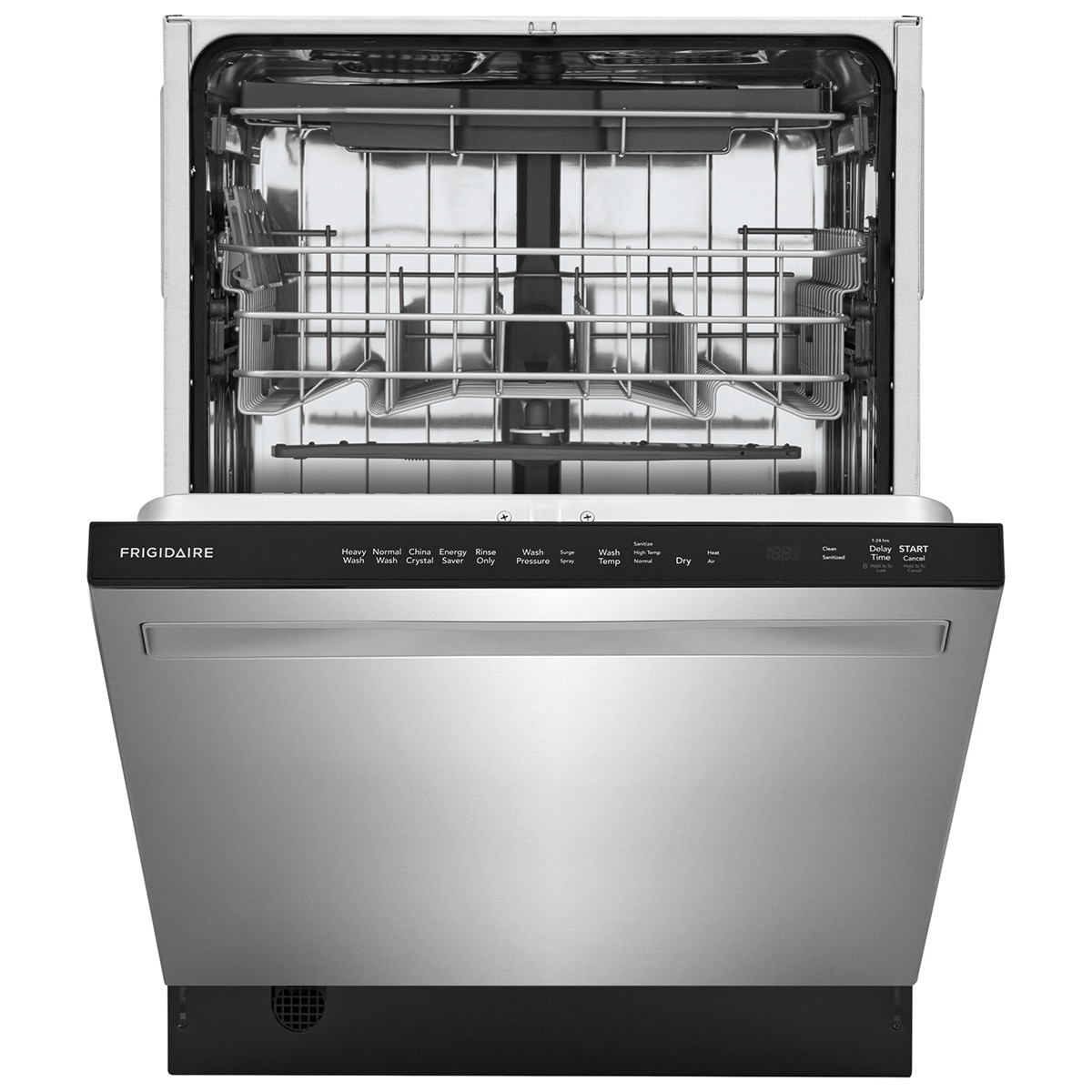 Frigidaire 24 in. Top Control Dishwasher with 49 dBa Sound Level, 3rd-Rack, EvenDry & Pocket - Stainless Steel, , hires