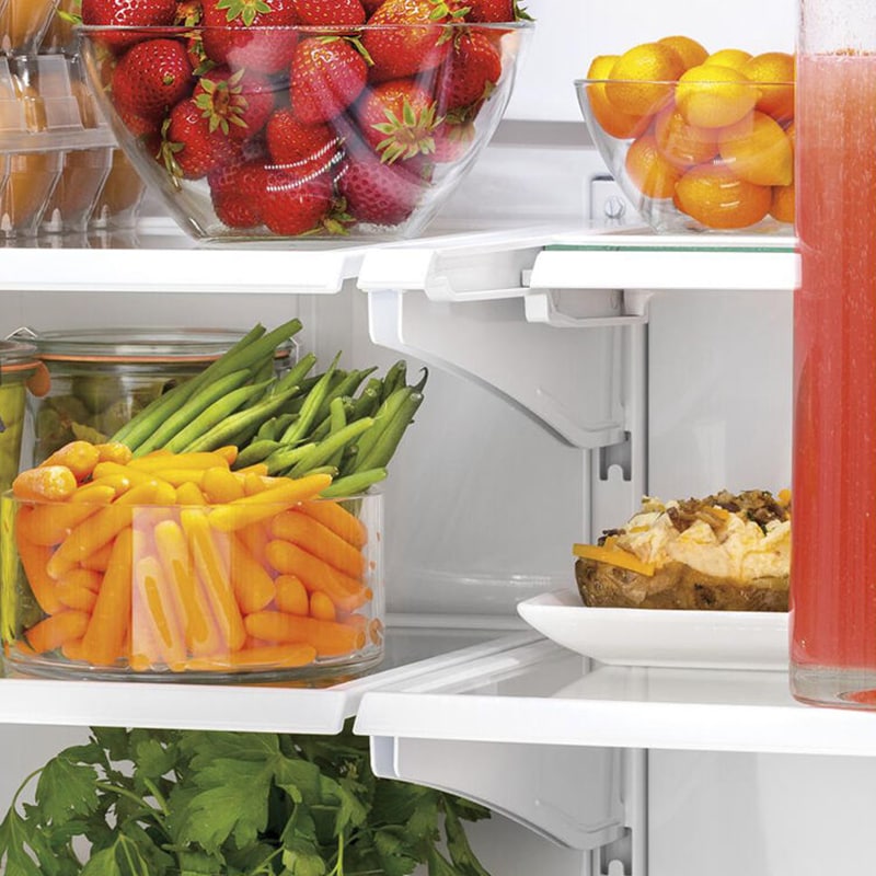 GE 33 in. 18.6 cu. ft. Counter Depth French Door Refrigerator with Internal Water Dispenser - Black, Black, hires